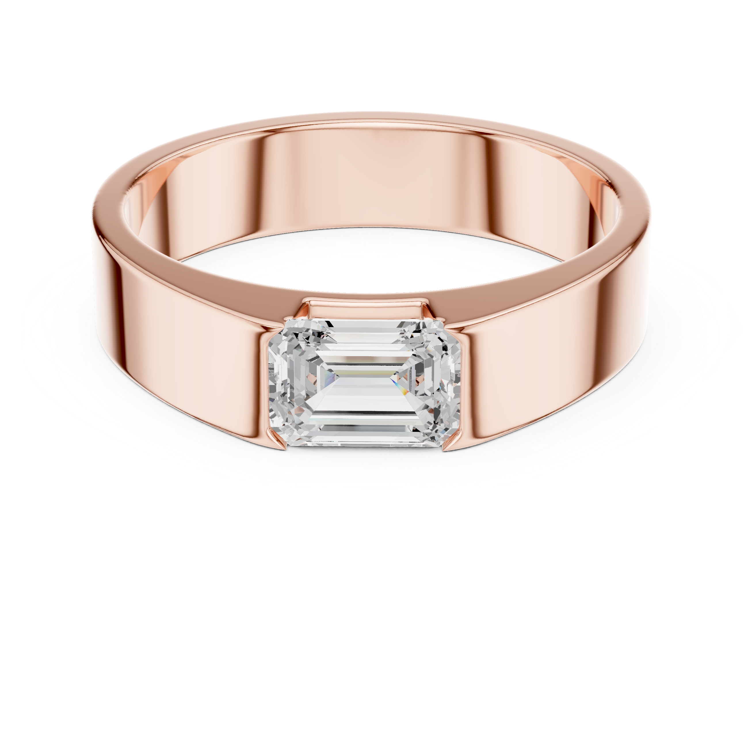 Radiant 1 ct Round Diamond Lab Grown Diamond Ring