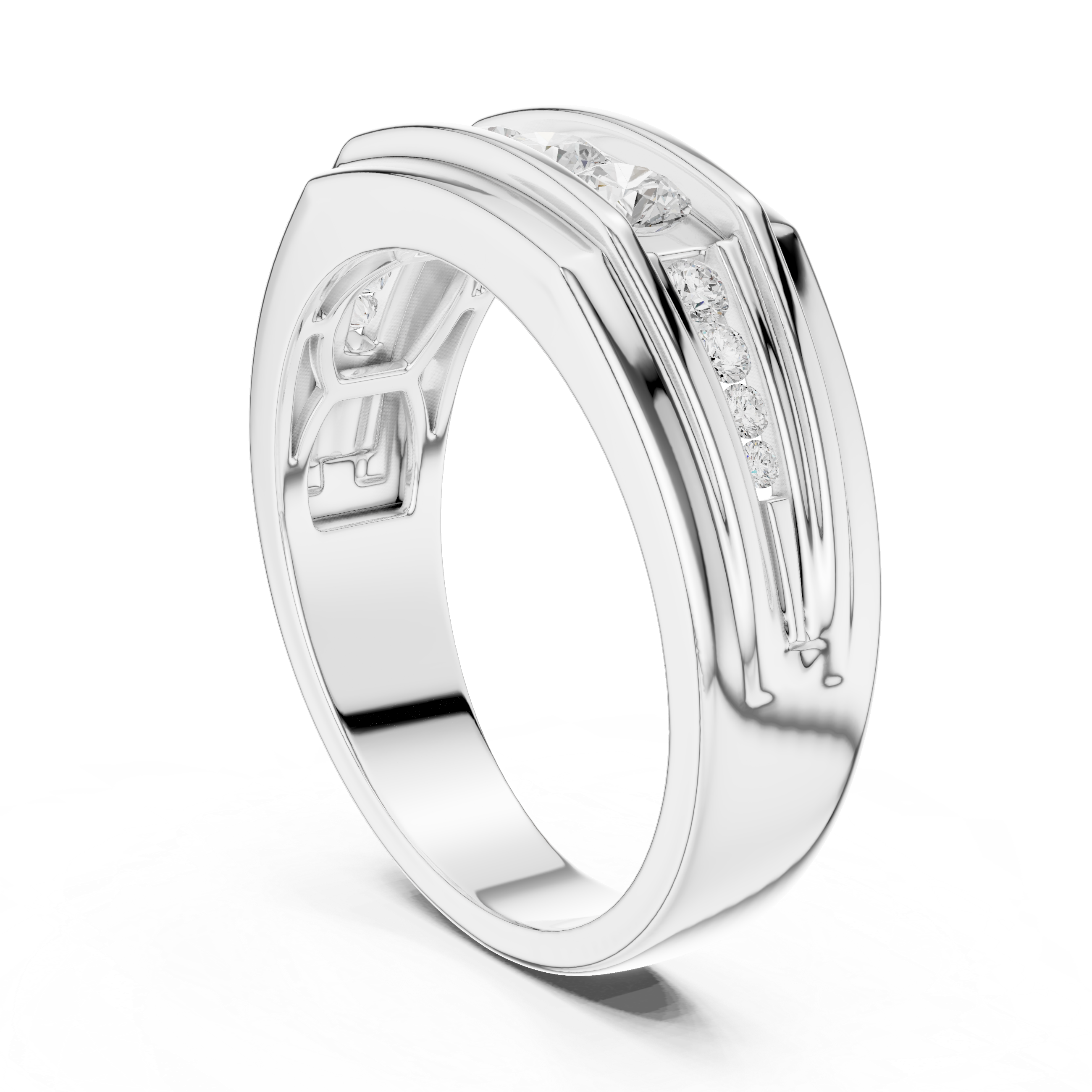 Timeless Round Diamond Eternity Lab Grown Diamond Ring