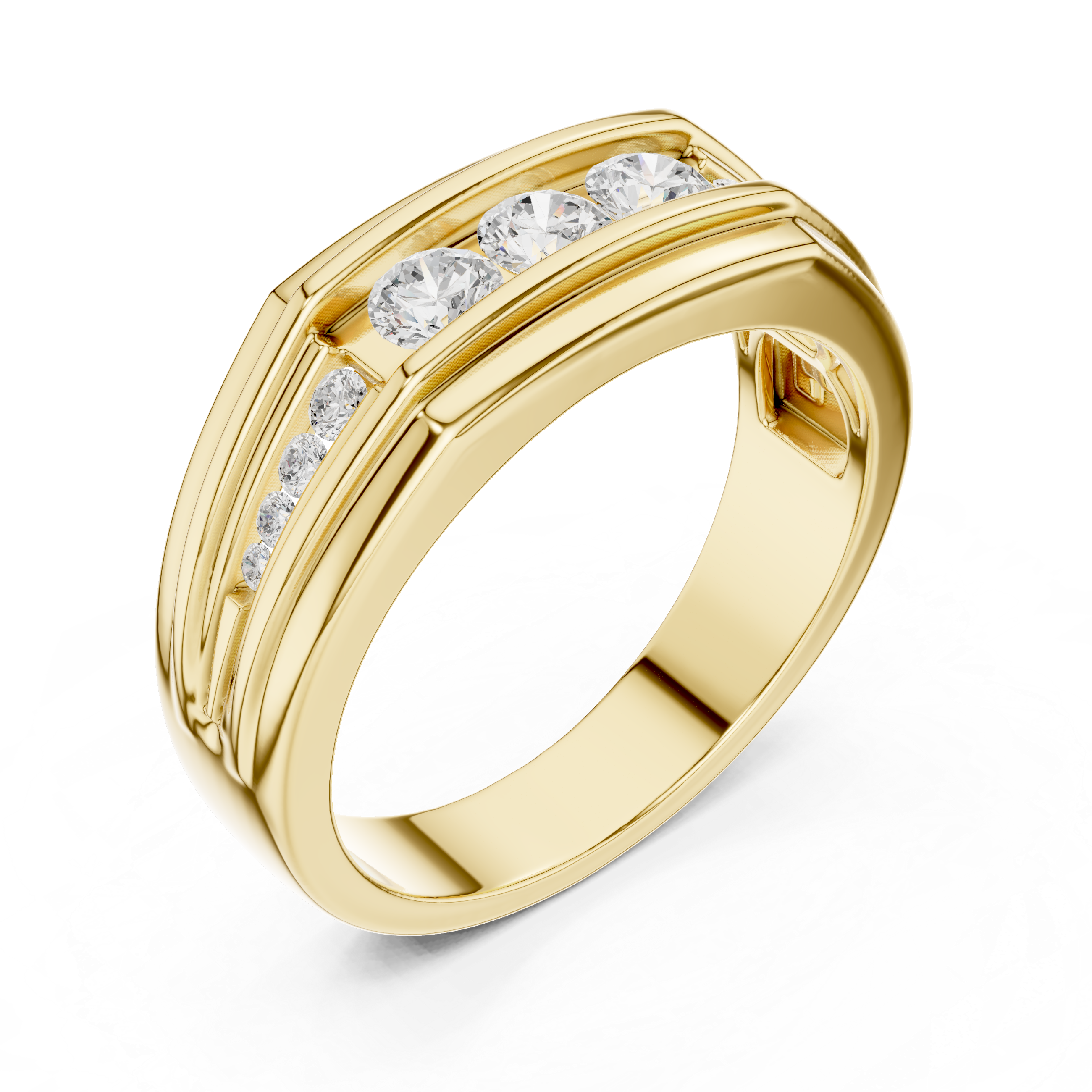 Timeless Round Diamond Eternity Lab Grown Diamond Ring