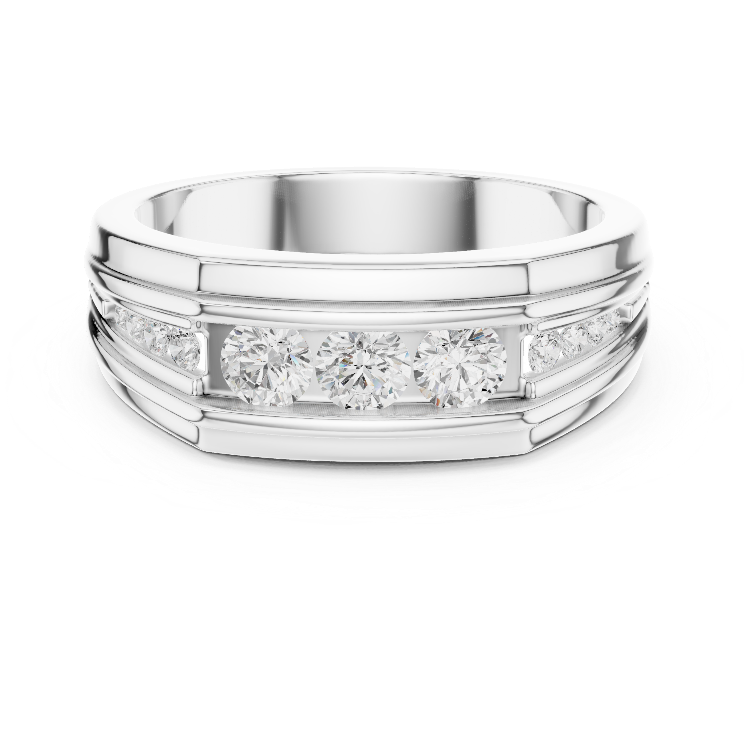 Timeless Round Diamond Eternity Lab Grown Diamond Ring