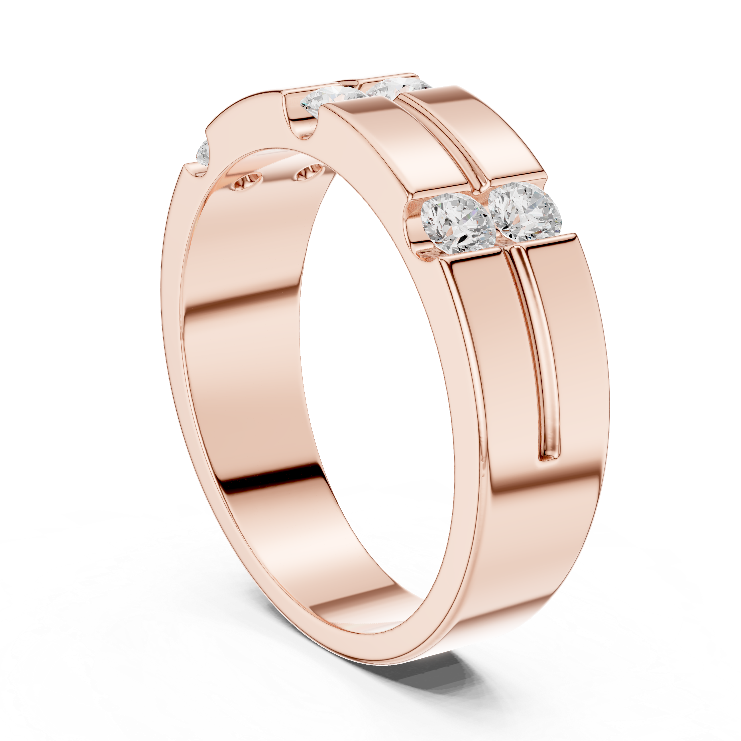 Timeless Round Diamond Accented Lab Grown Diamond Ring
