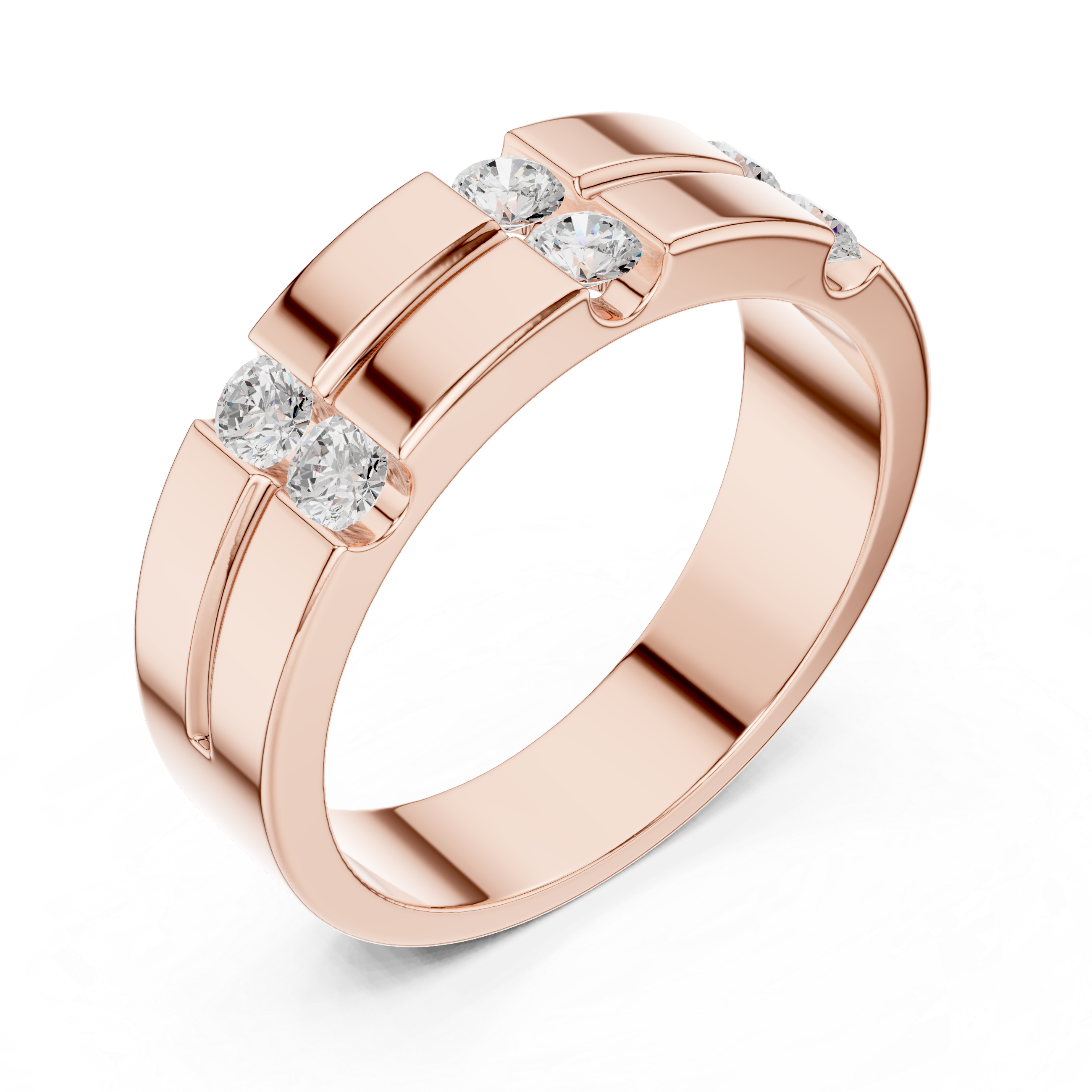 Timeless Round Diamond Accented Lab Grown Diamond Ring