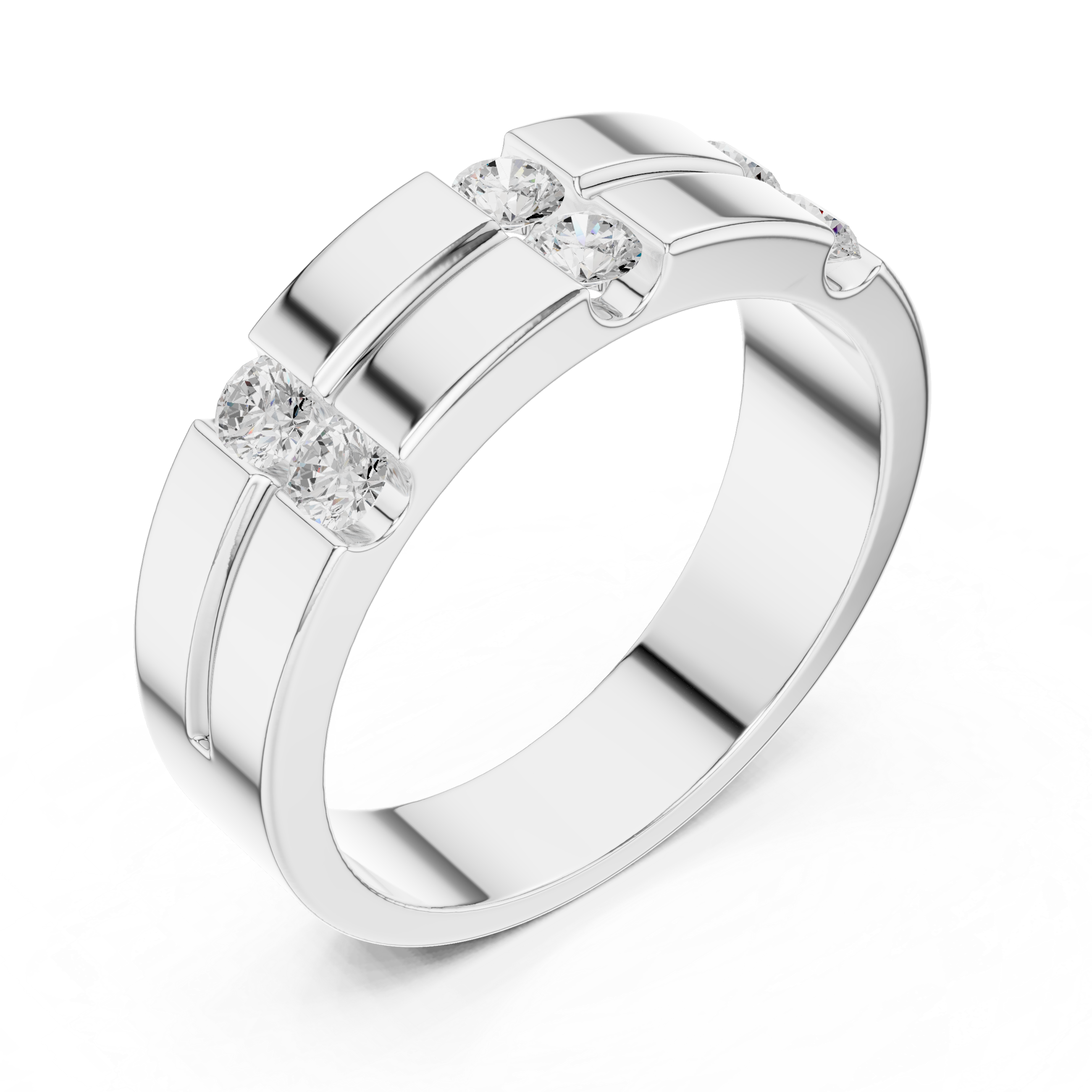 Timeless Round Diamond Accented Lab Grown Diamond Ring
