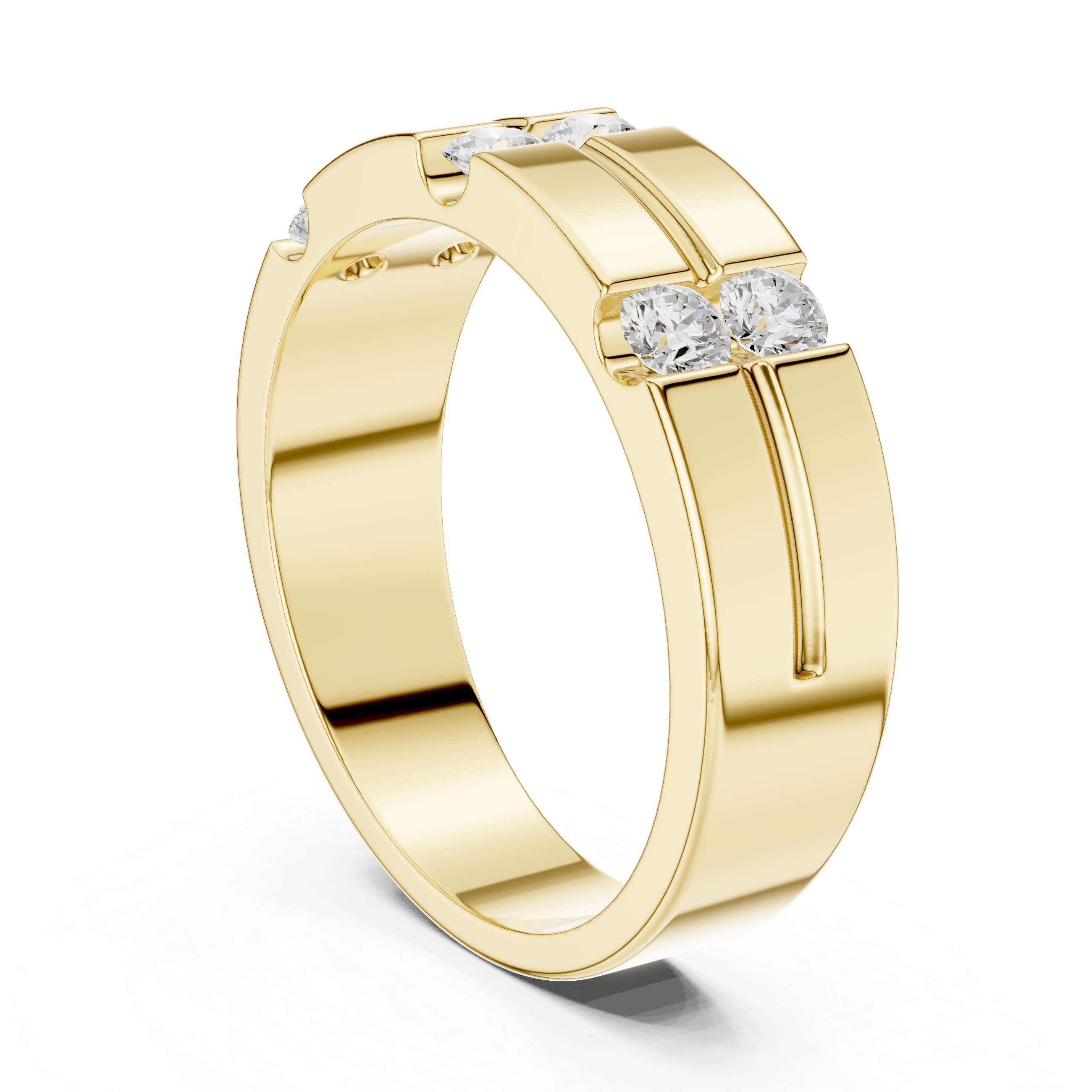 Timeless Round Diamond Accented Lab Grown Diamond Ring