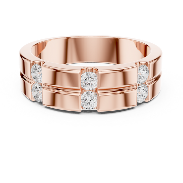 Timeless Round Diamond Accented Lab Grown Diamond Ring