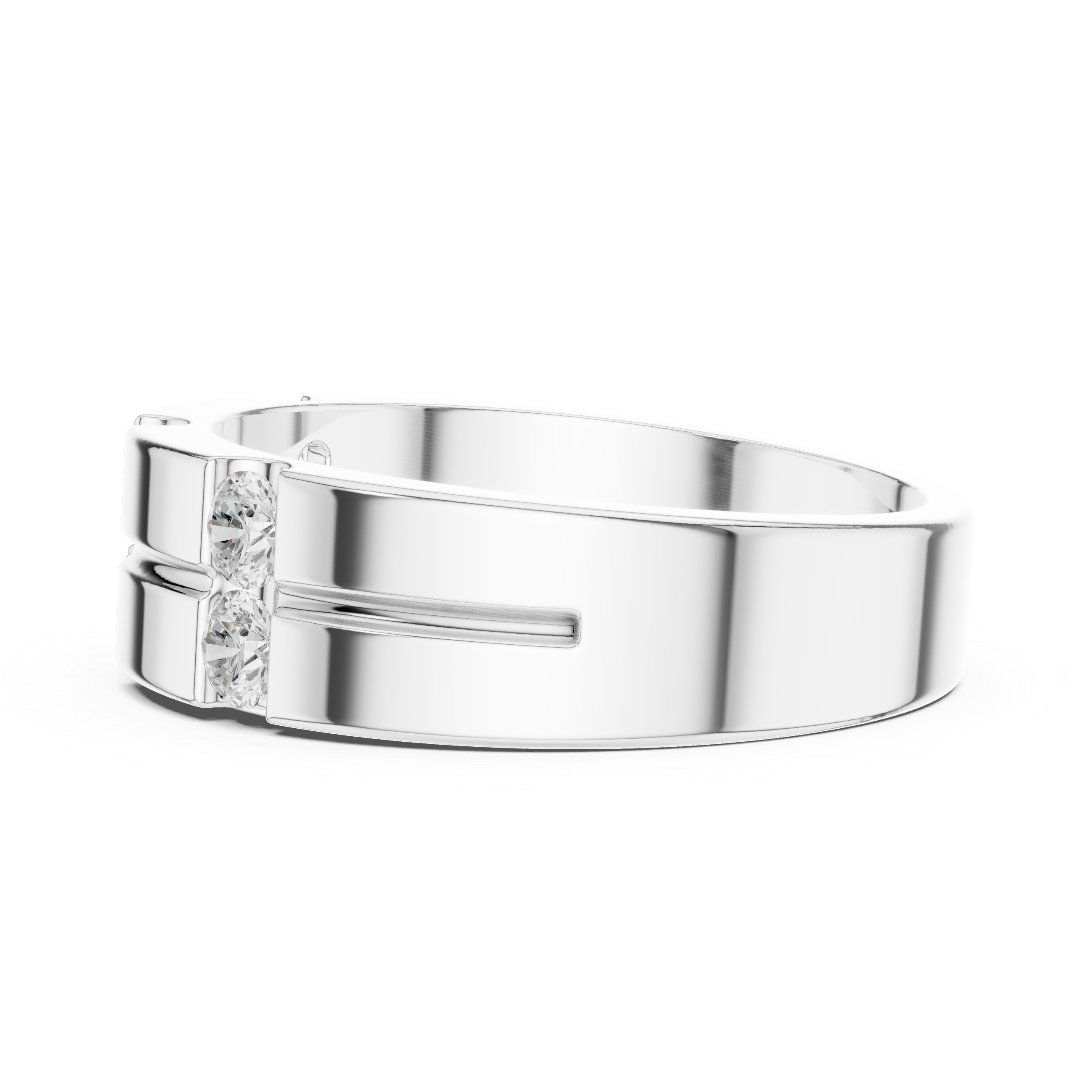 Timeless Round Diamond Accented Lab Grown Diamond Ring