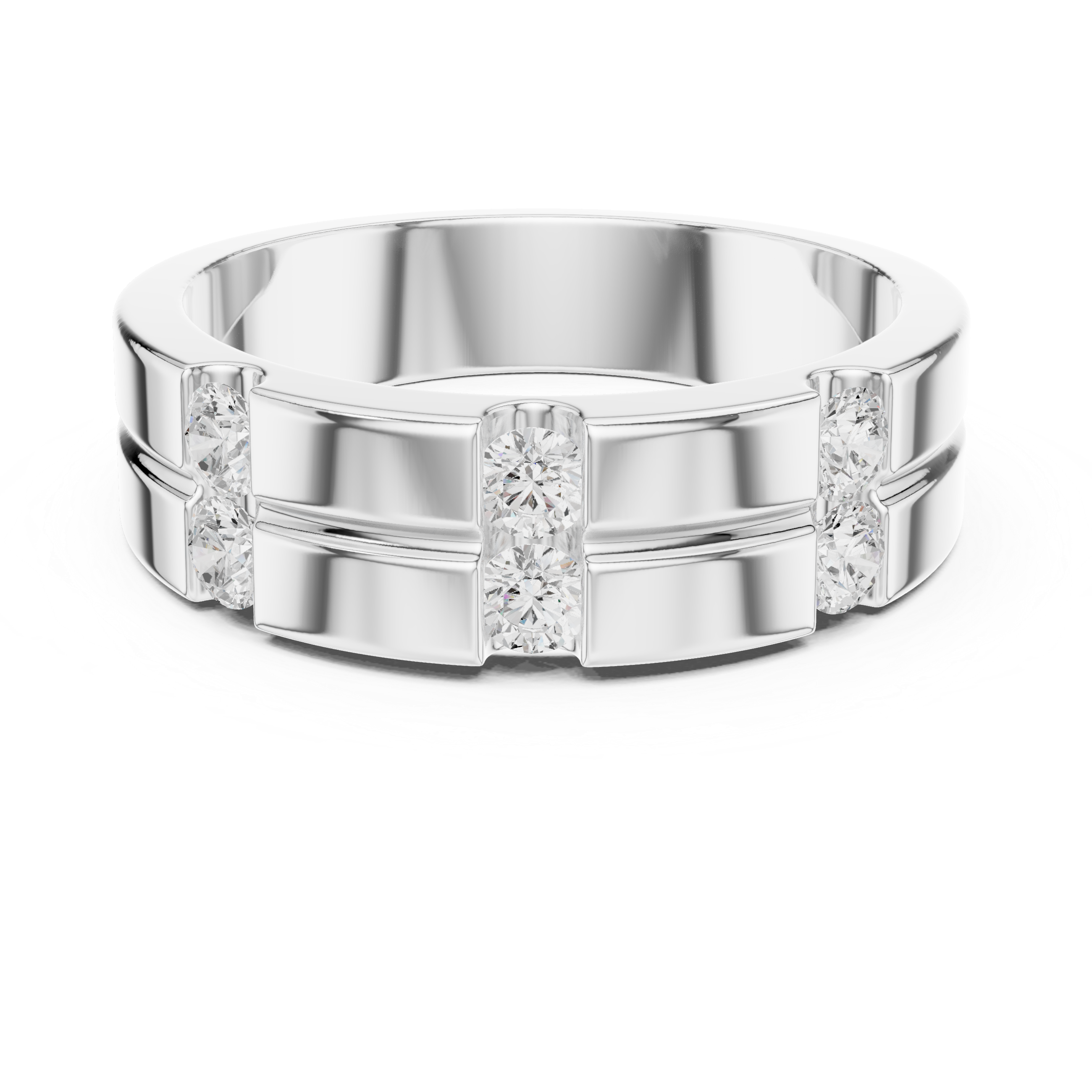Timeless Round Diamond Accented Lab Grown Diamond Ring