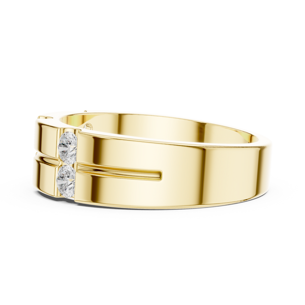 Timeless Round Diamond Accented Lab Grown Diamond Ring