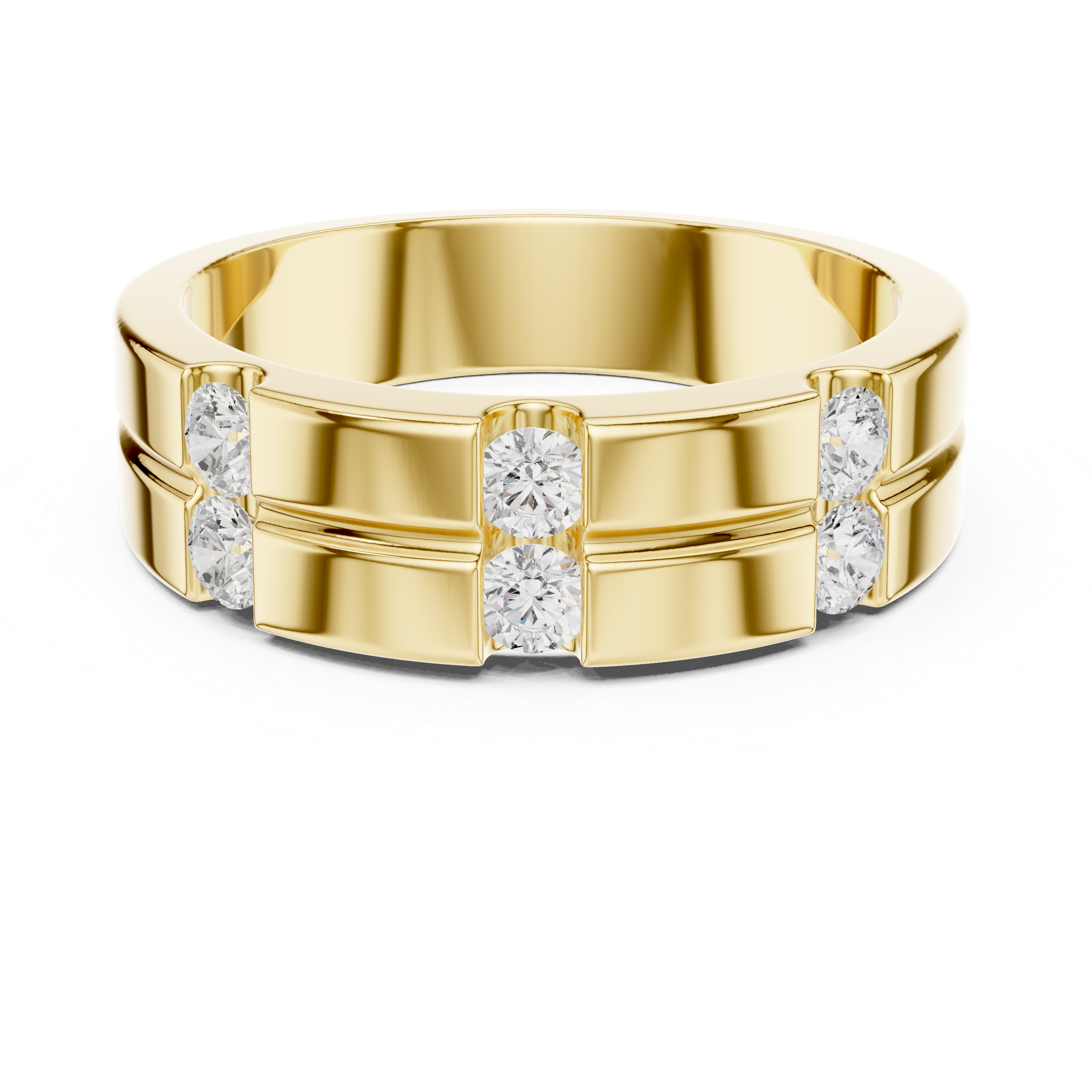 Timeless Round Diamond Accented Lab Grown Diamond Ring