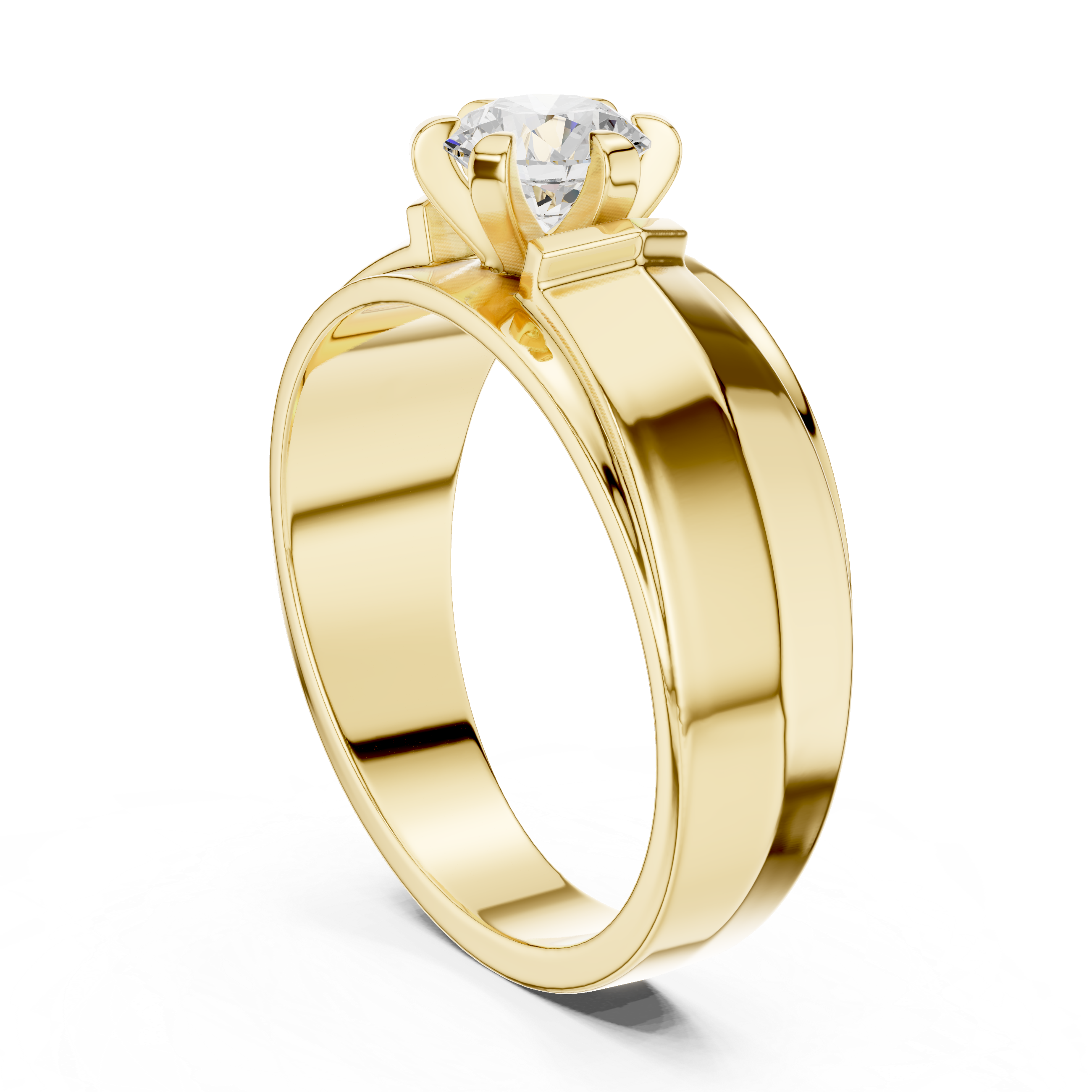 Luminous 0.8 ct Round Diamond Solitaire