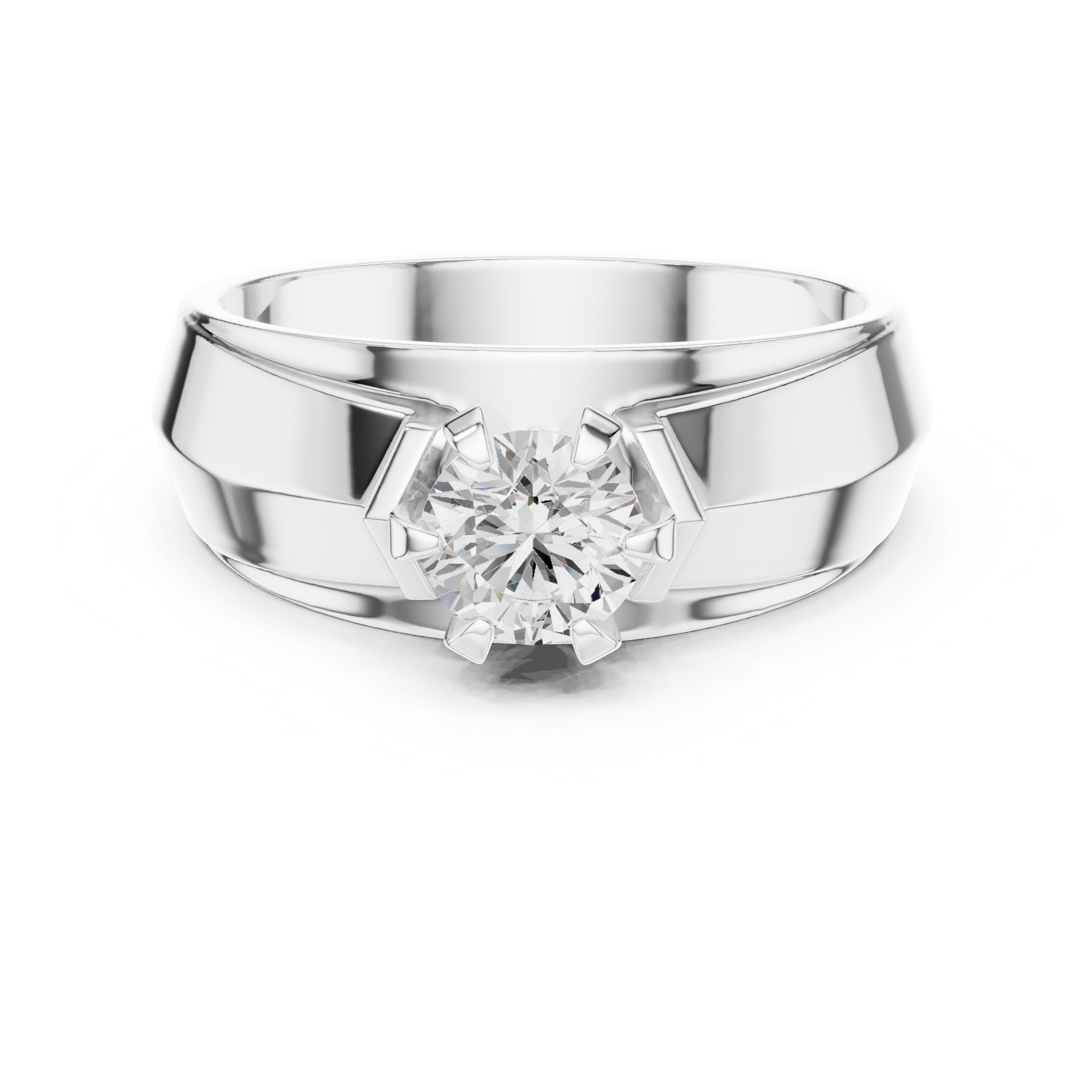 Luminous 0.8 ct Round Diamond Solitaire
