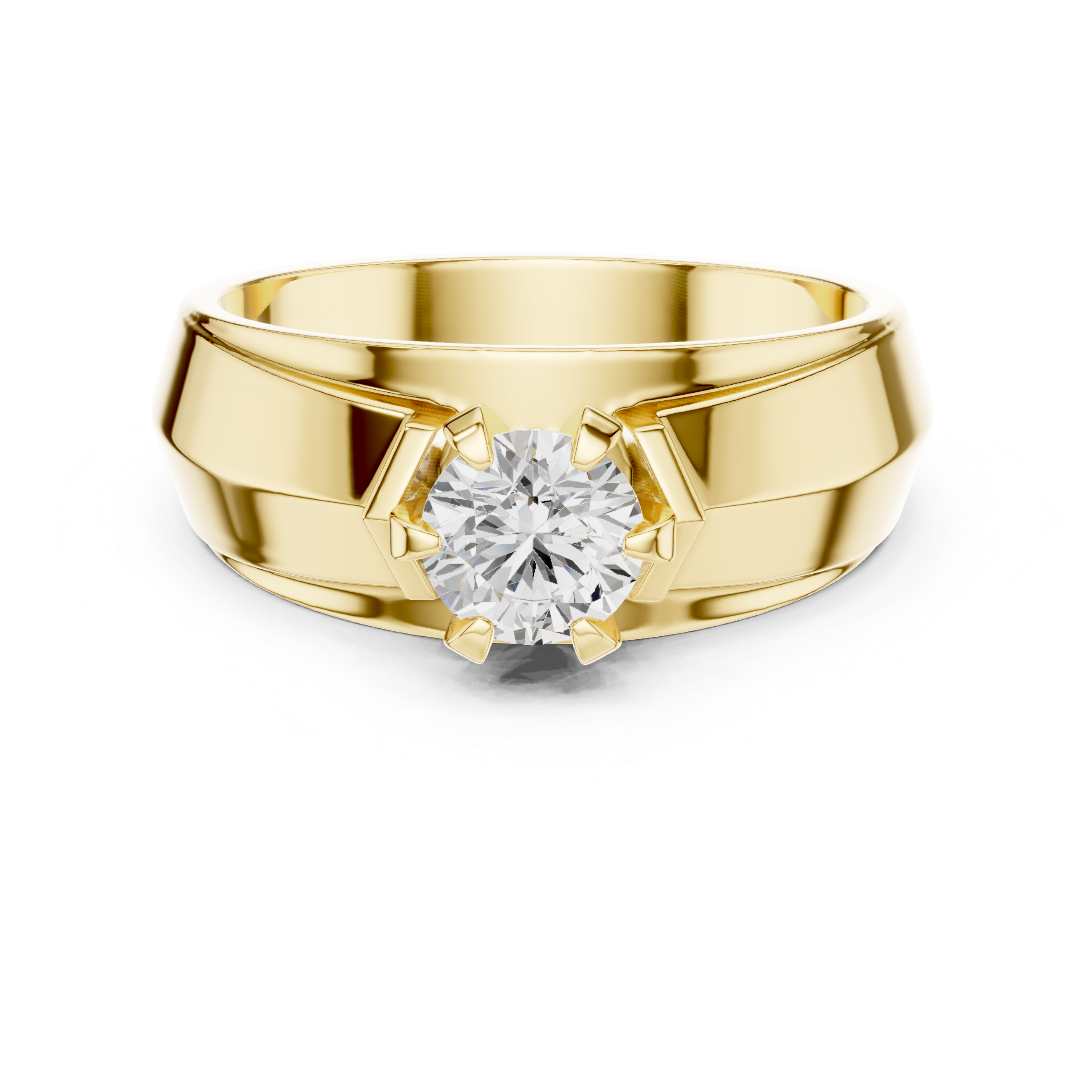 Luminous 0.8 ct Round Diamond Solitaire