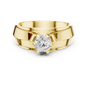 Luminous 0.8 ct Round Diamond Solitaire