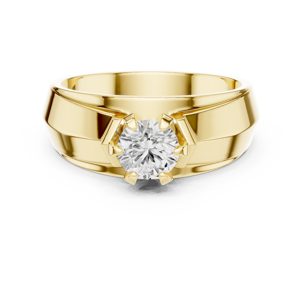 Luminous 0.8 ct Round Diamond Solitaire
