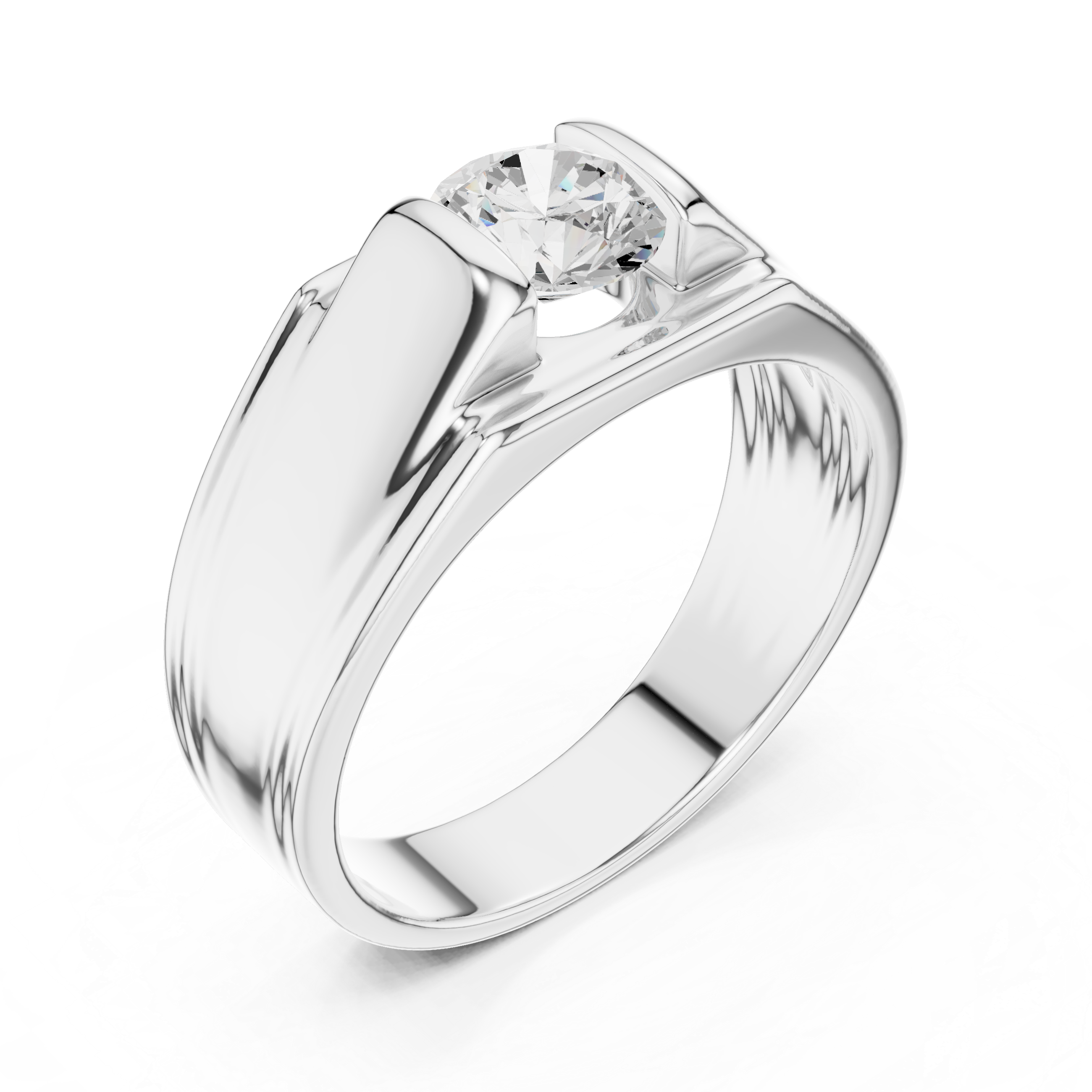 0.7ct Round Diamond Solitaire Lab Grown Diamond Ring