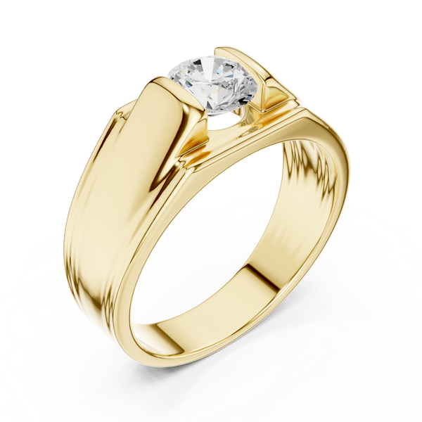 0.7ct Round Diamond Solitaire Lab Grown Diamond Ring