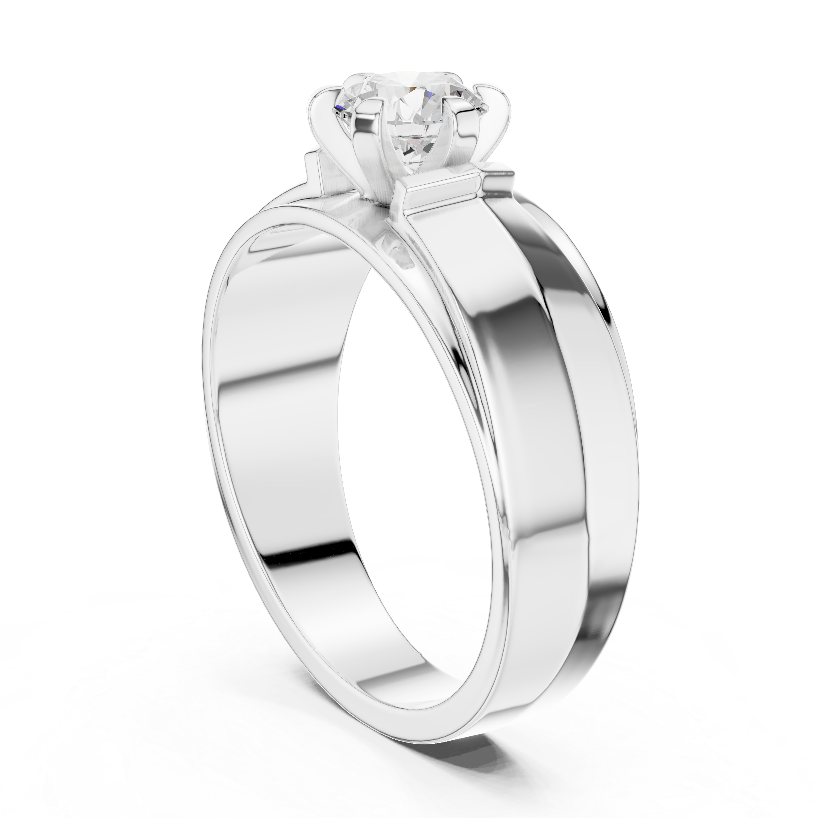 Brilliant 0.8 ct Round Diamond Solitaire Lab Grown Diamond Ring