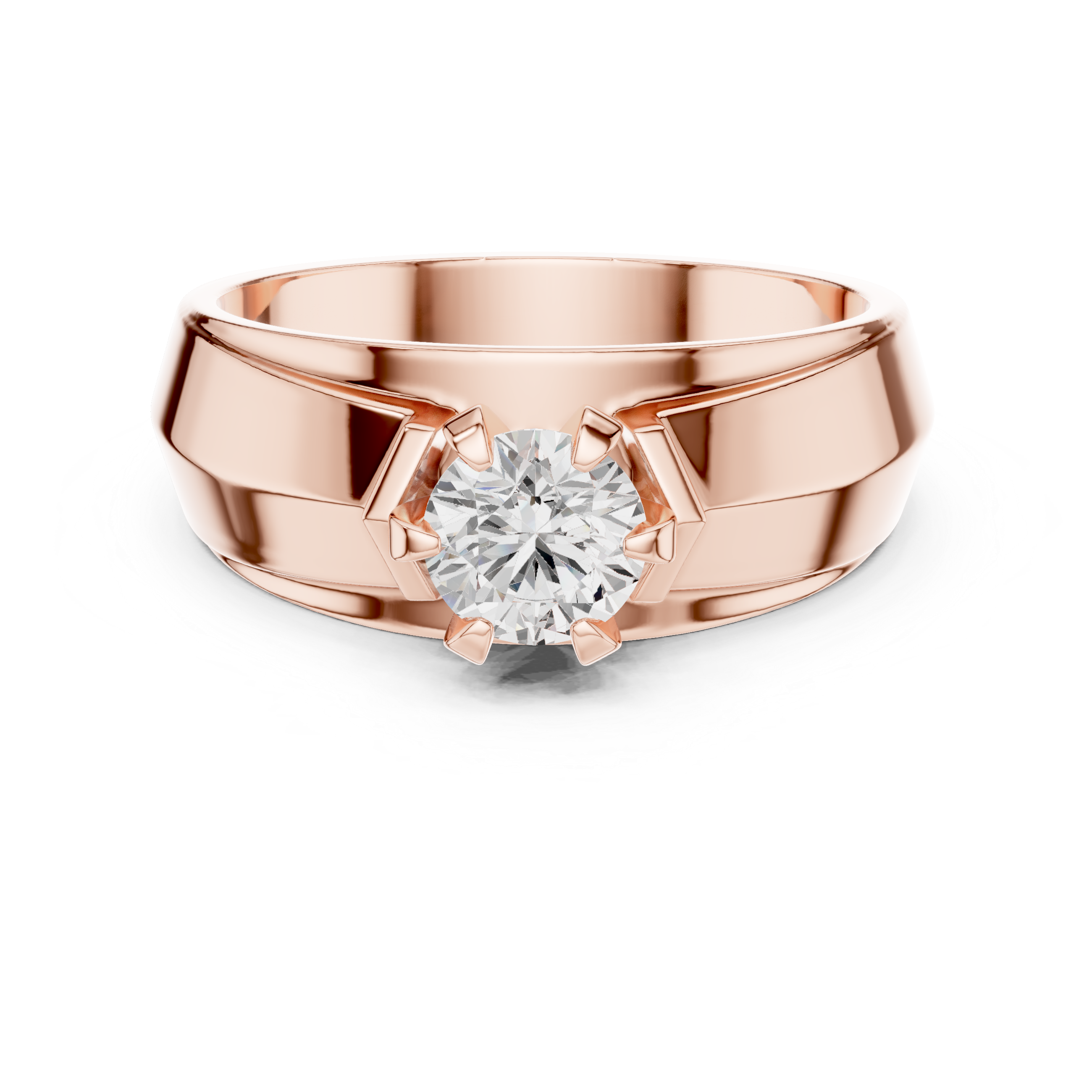 Brilliant 0.8 ct Round Diamond Solitaire Lab Grown Diamond Ring