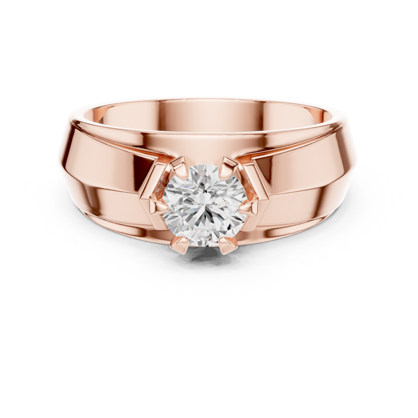 Brilliant 0.8 ct Round Diamond Solitaire Lab Grown Diamond Ring