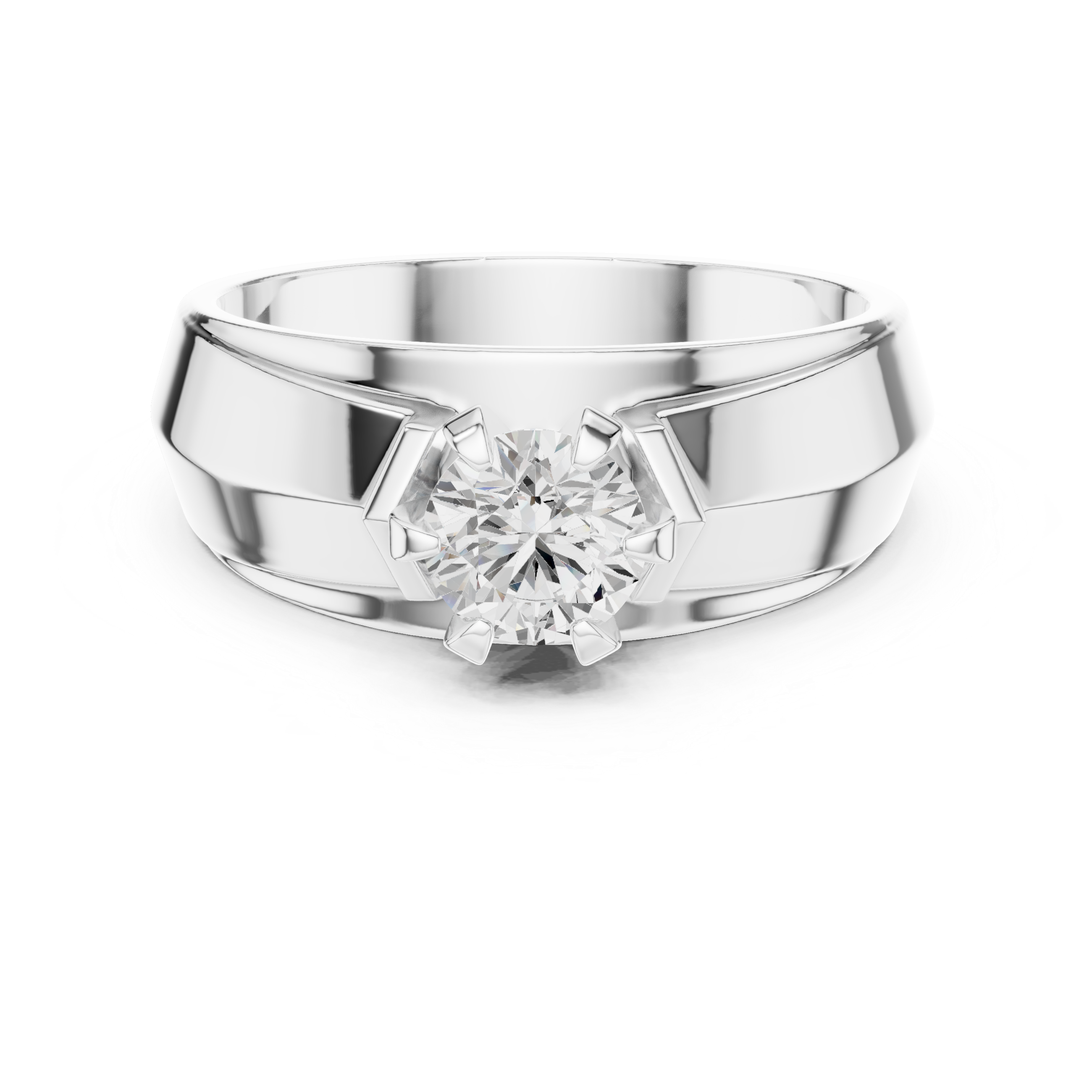 Brilliant 0.8 ct Round Diamond Solitaire Lab Grown Diamond Ring