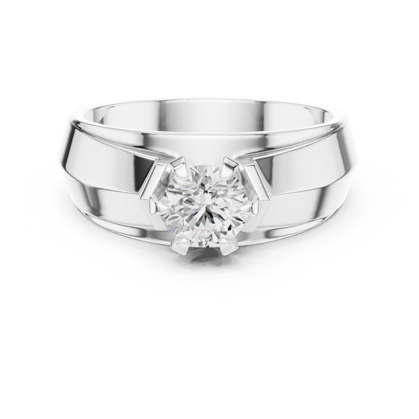 Brilliant 0.8 ct Round Diamond Solitaire Lab Grown Diamond Ring