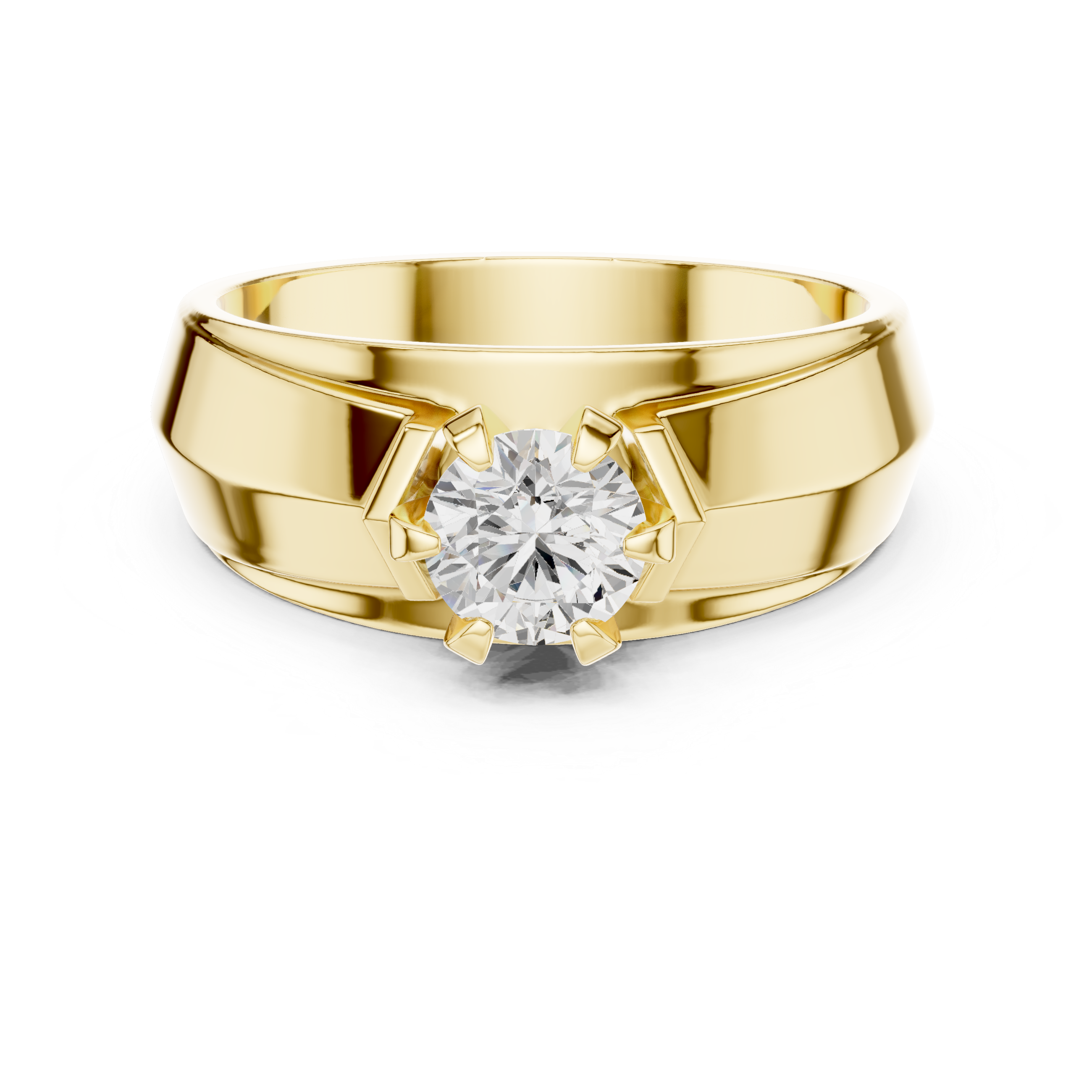 Brilliant 0.8 ct Round Diamond Solitaire Lab Grown Diamond Ring