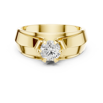 Brilliant 0.8 ct Round Diamond Solitaire Lab Grown Diamond Ring