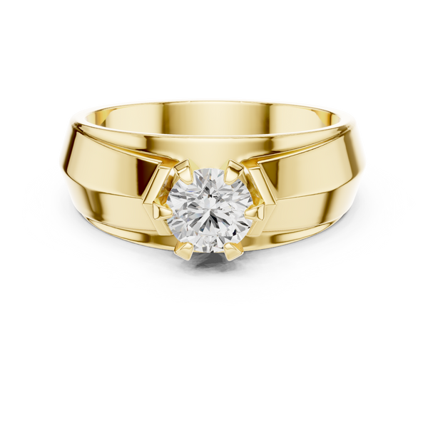 Brilliant 0.8 ct Round Diamond Solitaire Lab Grown Diamond Ring