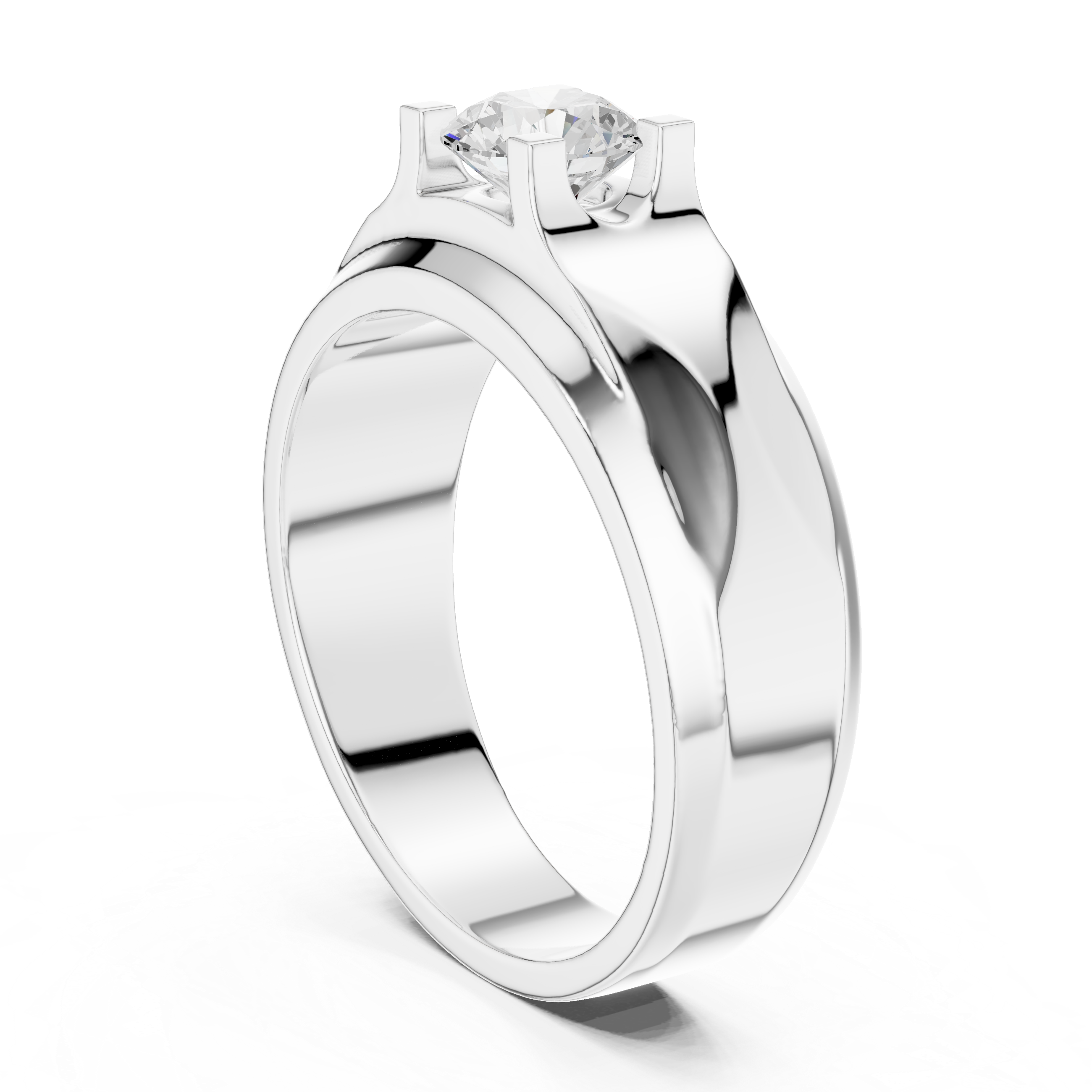 0.8 ct Round Brilliant Solitaire Lab Grown Diamond Lab Grown Diamond Ring