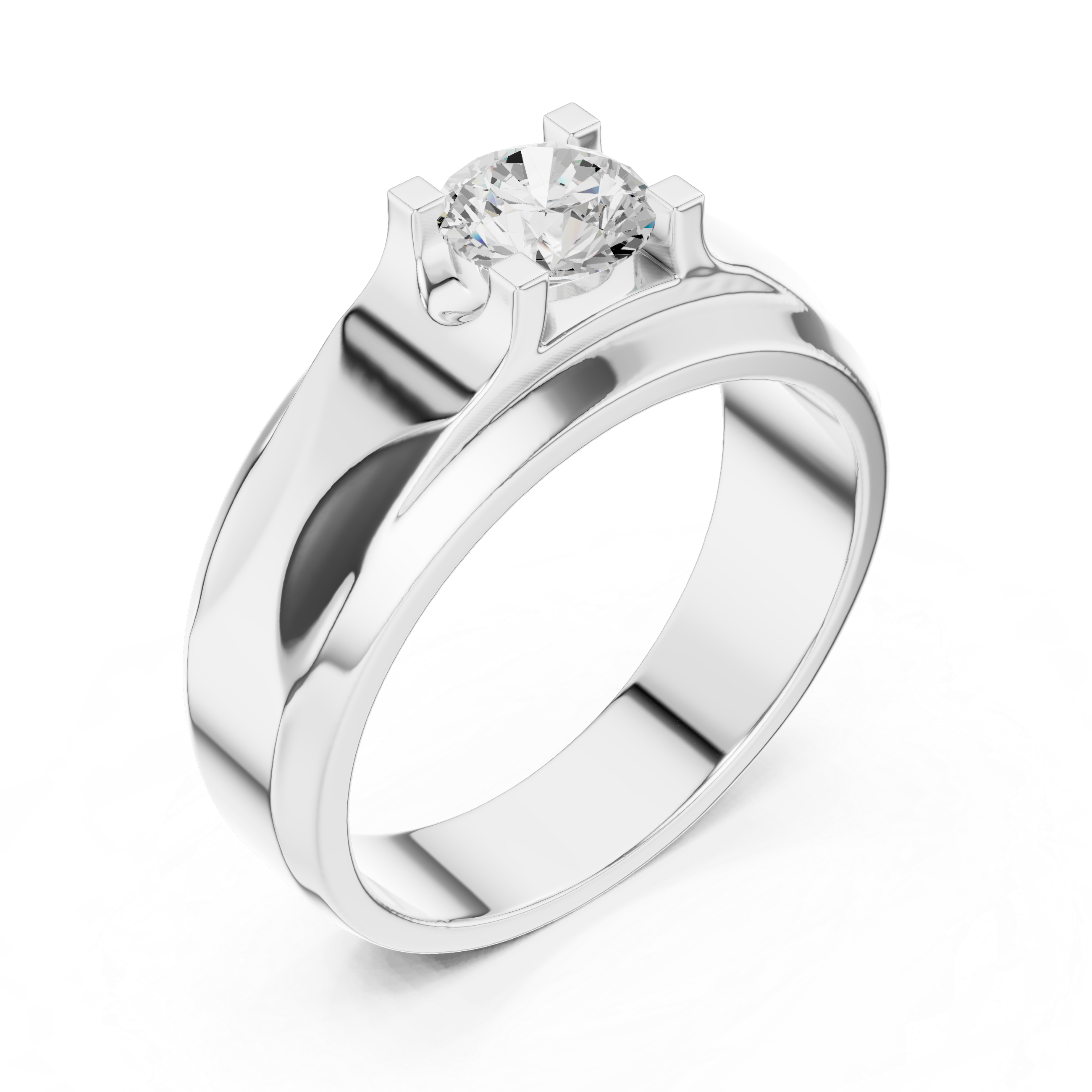 0.8 ct Round Brilliant Solitaire Lab Grown Diamond Lab Grown Diamond Ring