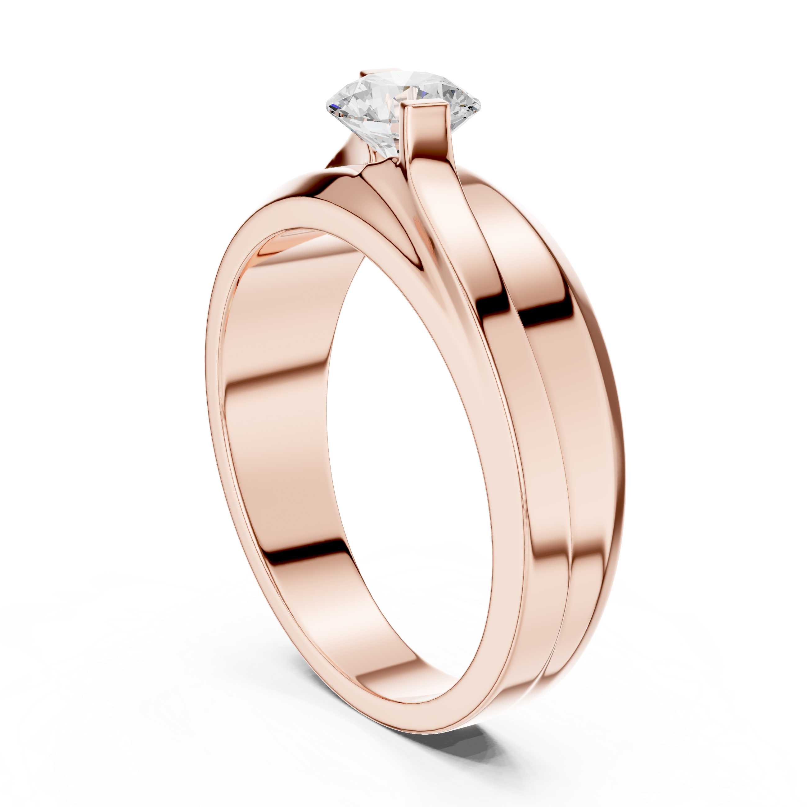 Round Solitaire Diamond Lab Grown Diamond Ring 0.8ct