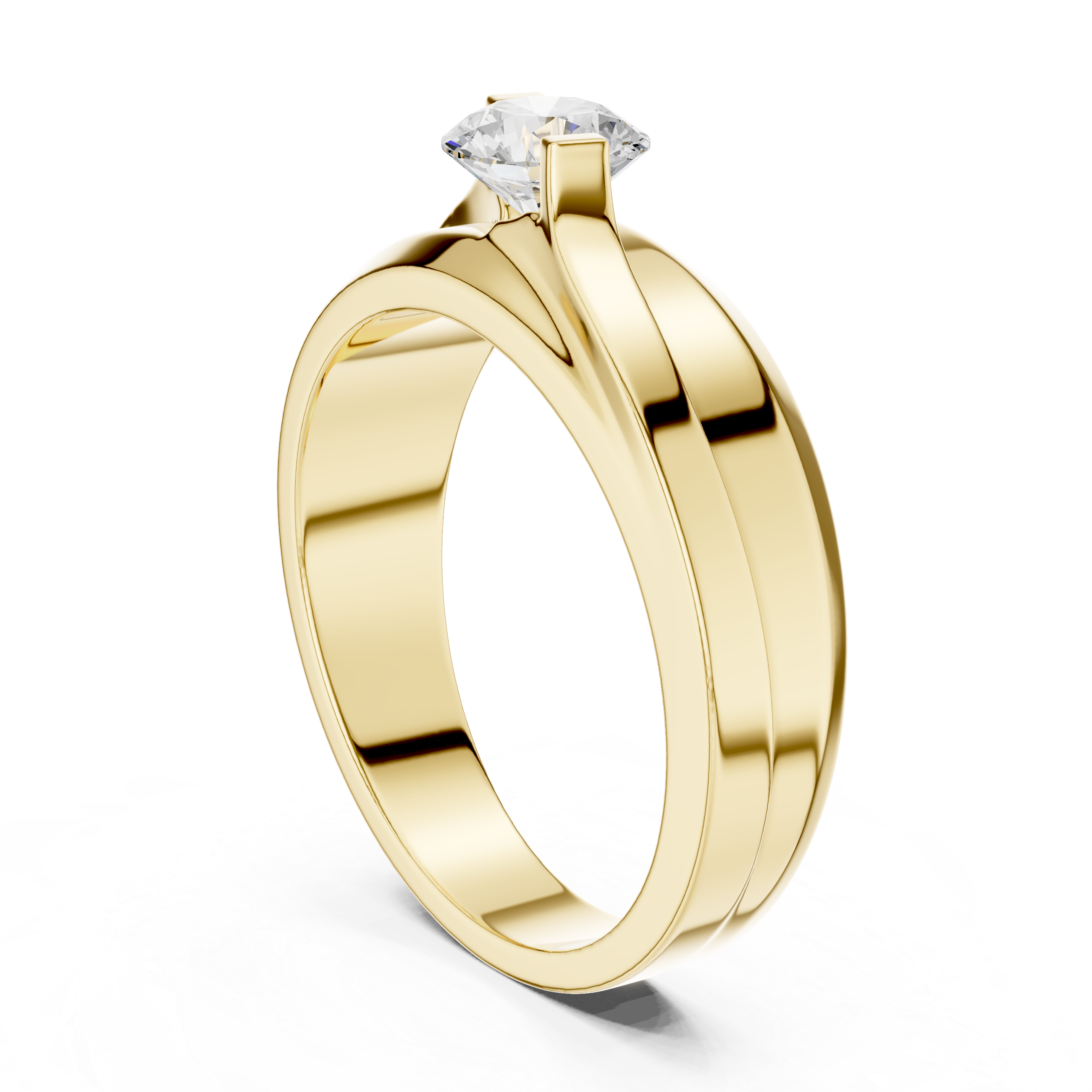 Round Solitaire Diamond Lab Grown Diamond Ring 0.8ct