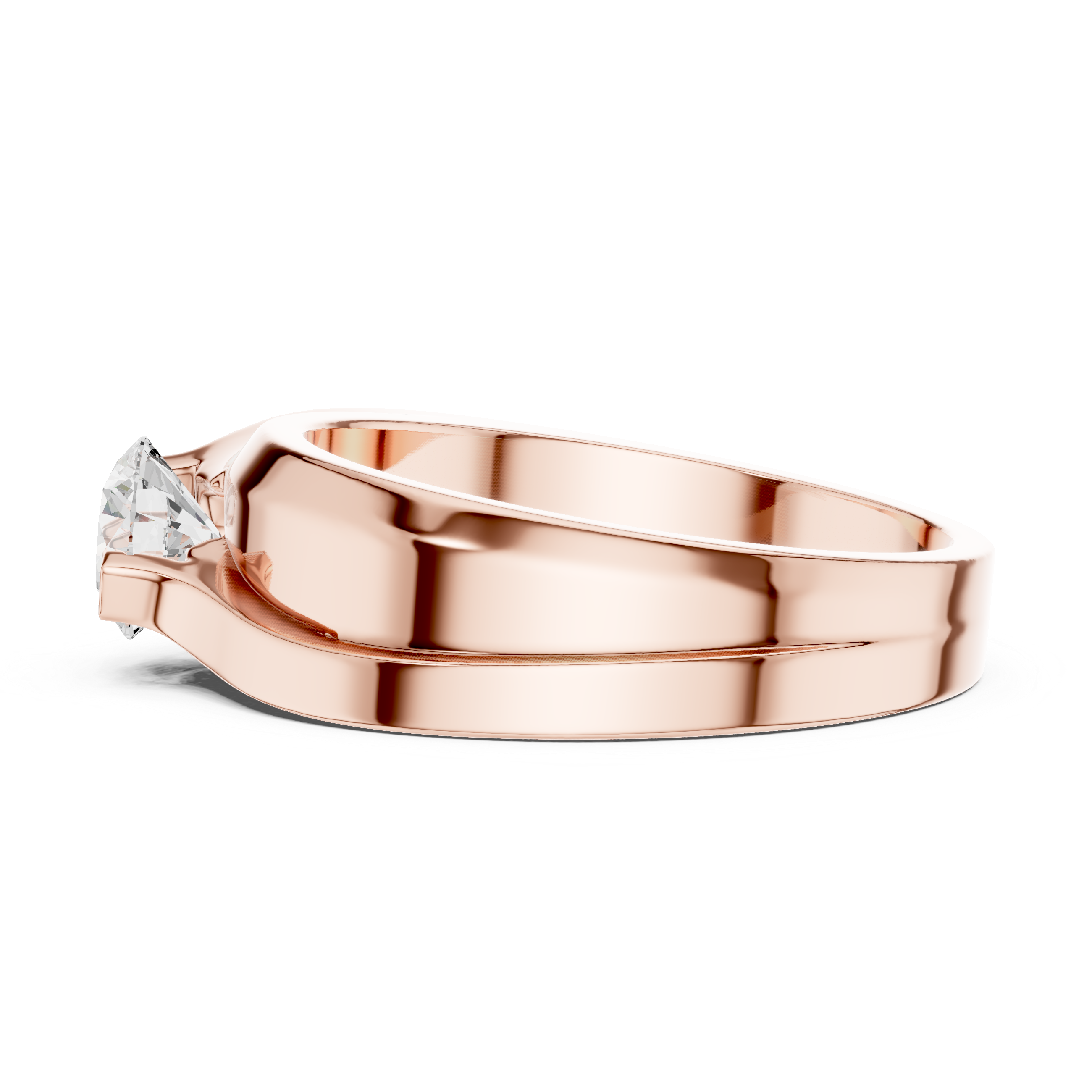 Round Solitaire Diamond Lab Grown Diamond Ring 0.8ct