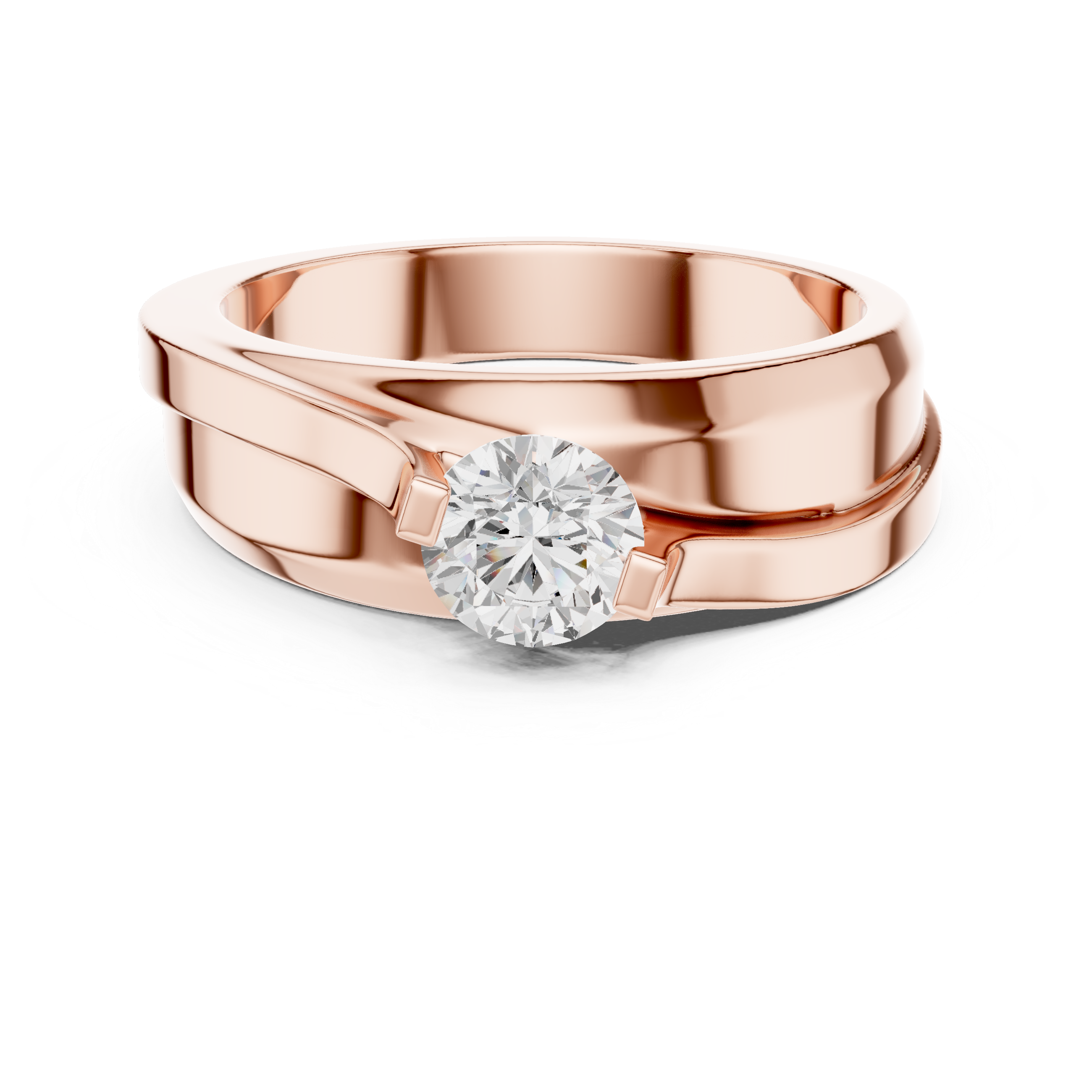 Round Solitaire Diamond Lab Grown Diamond Ring 0.8ct
