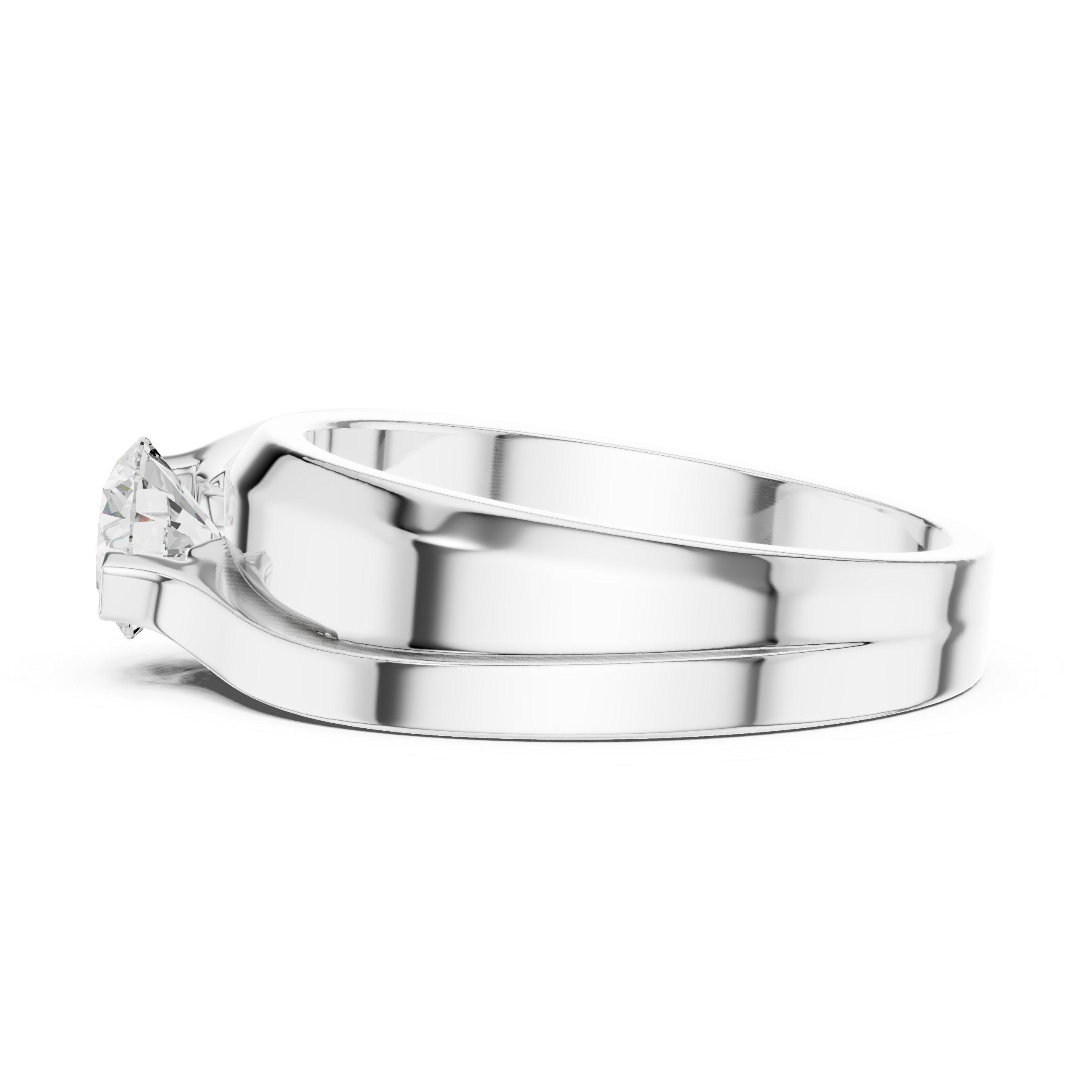 Round Solitaire Diamond Lab Grown Diamond Ring 0.8ct