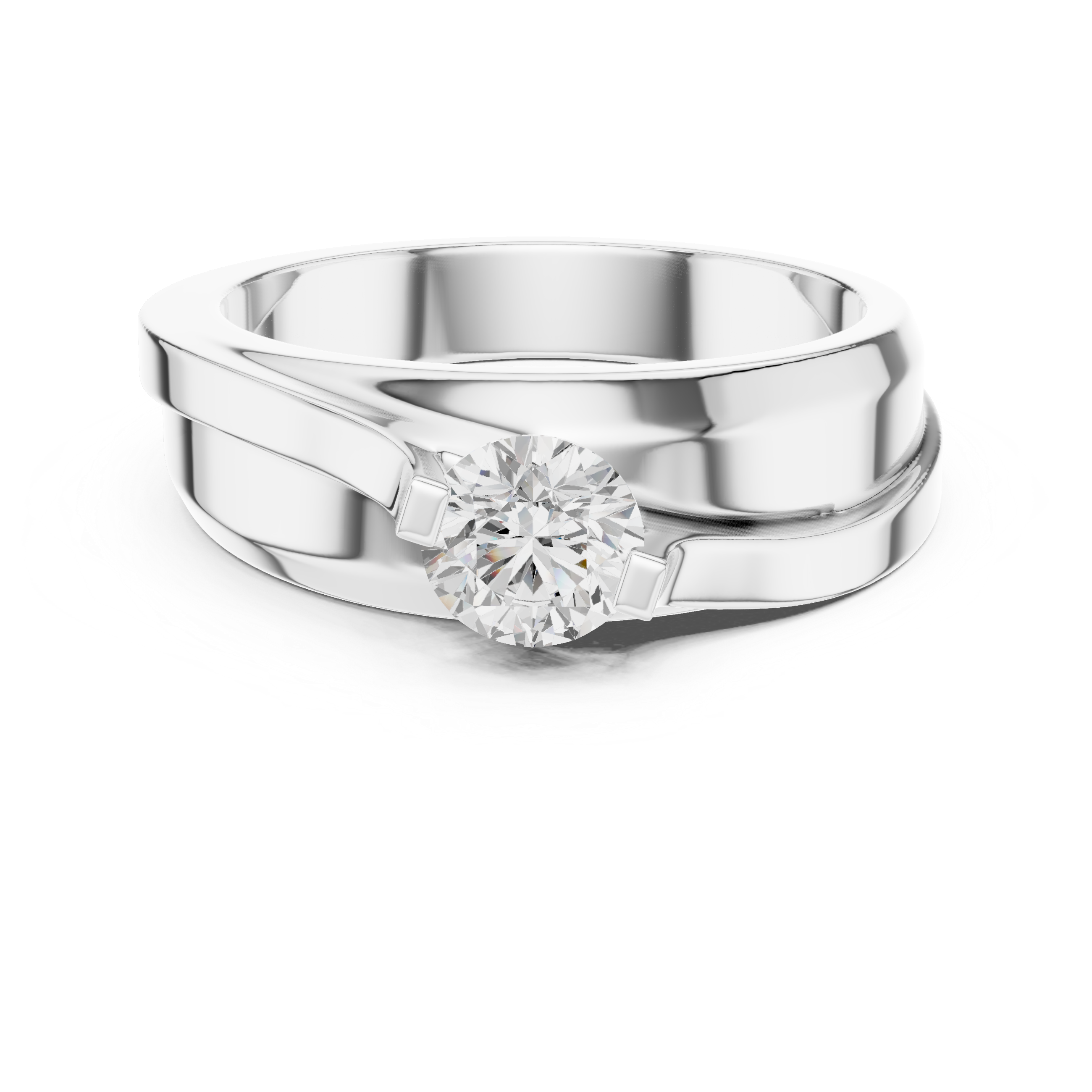 Round Solitaire Diamond Lab Grown Diamond Ring 0.8ct