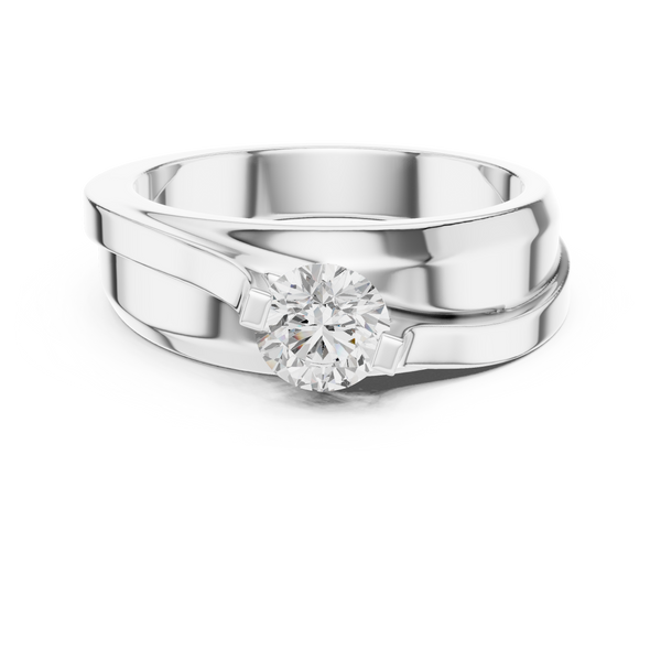 Round Solitaire Diamond Lab Grown Diamond Ring 0.8ct
