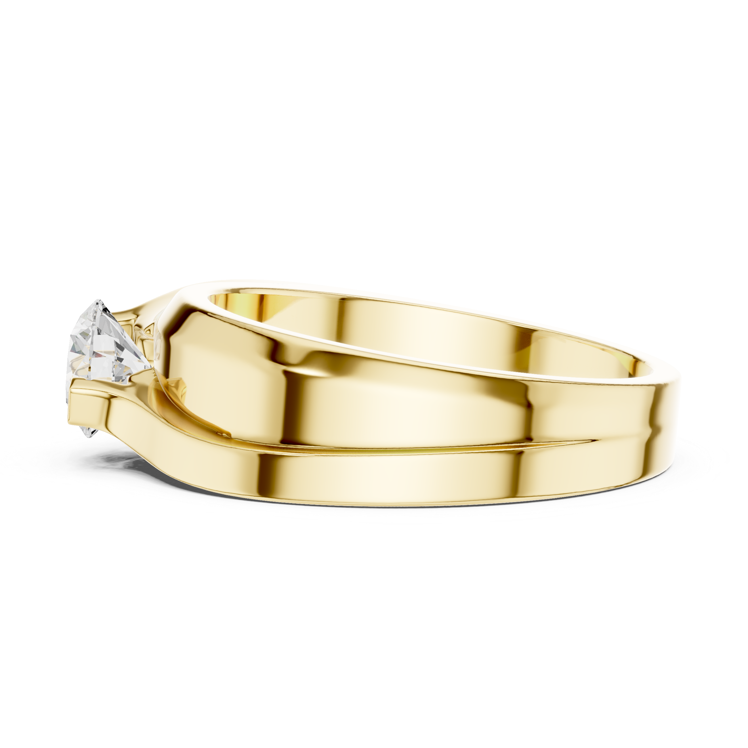 Round Solitaire Diamond Lab Grown Diamond Ring 0.8ct