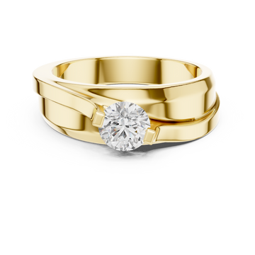 Round Solitaire Diamond Lab Grown Diamond Ring 0.8ct