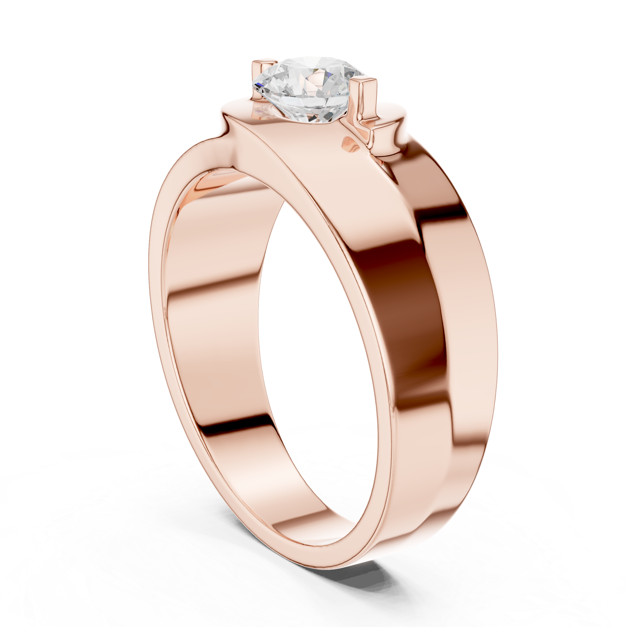 Exquisite 0.8 ct Round Diamond Lab Grown Diamond Ring
