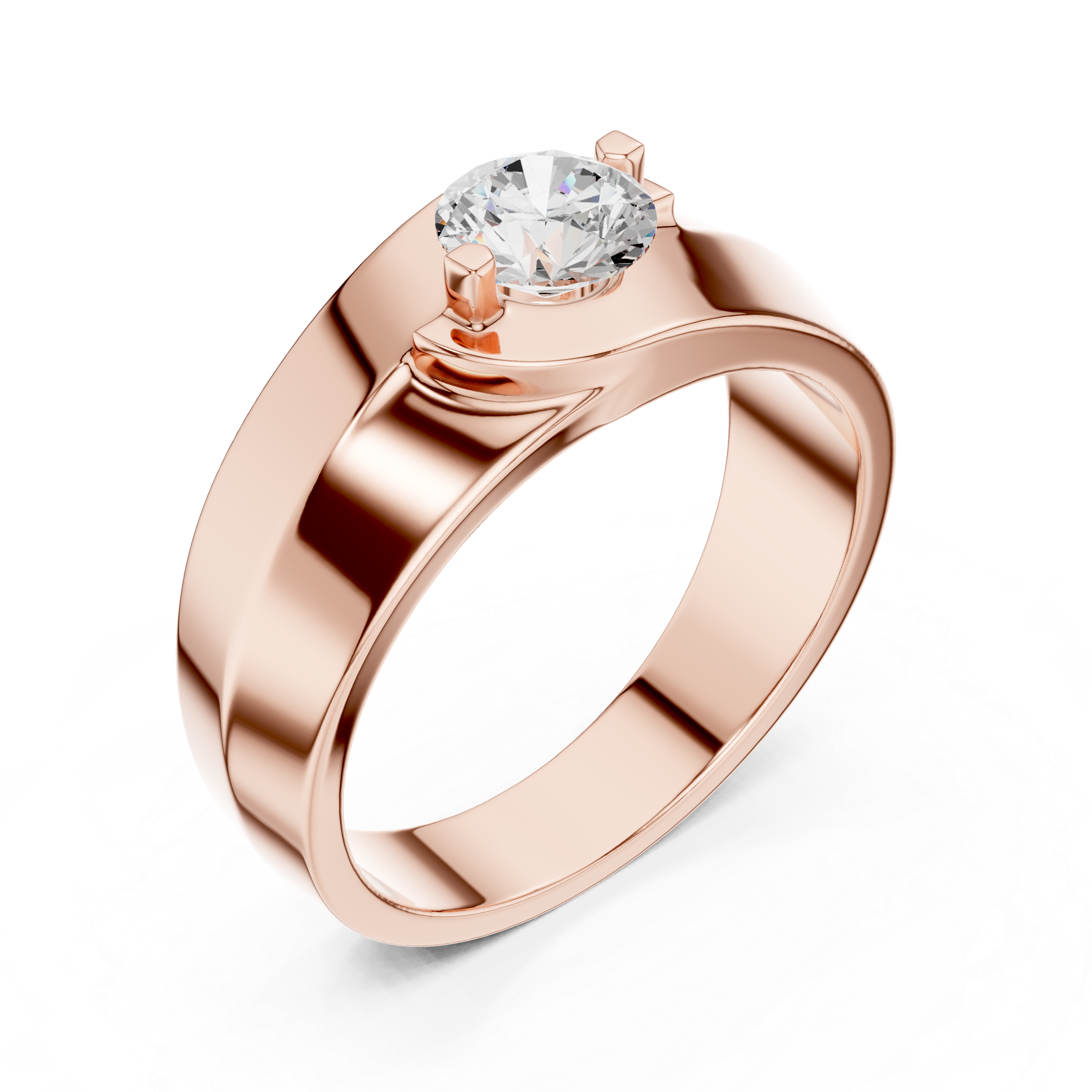 Exquisite 0.8 ct Round Diamond Lab Grown Diamond Ring