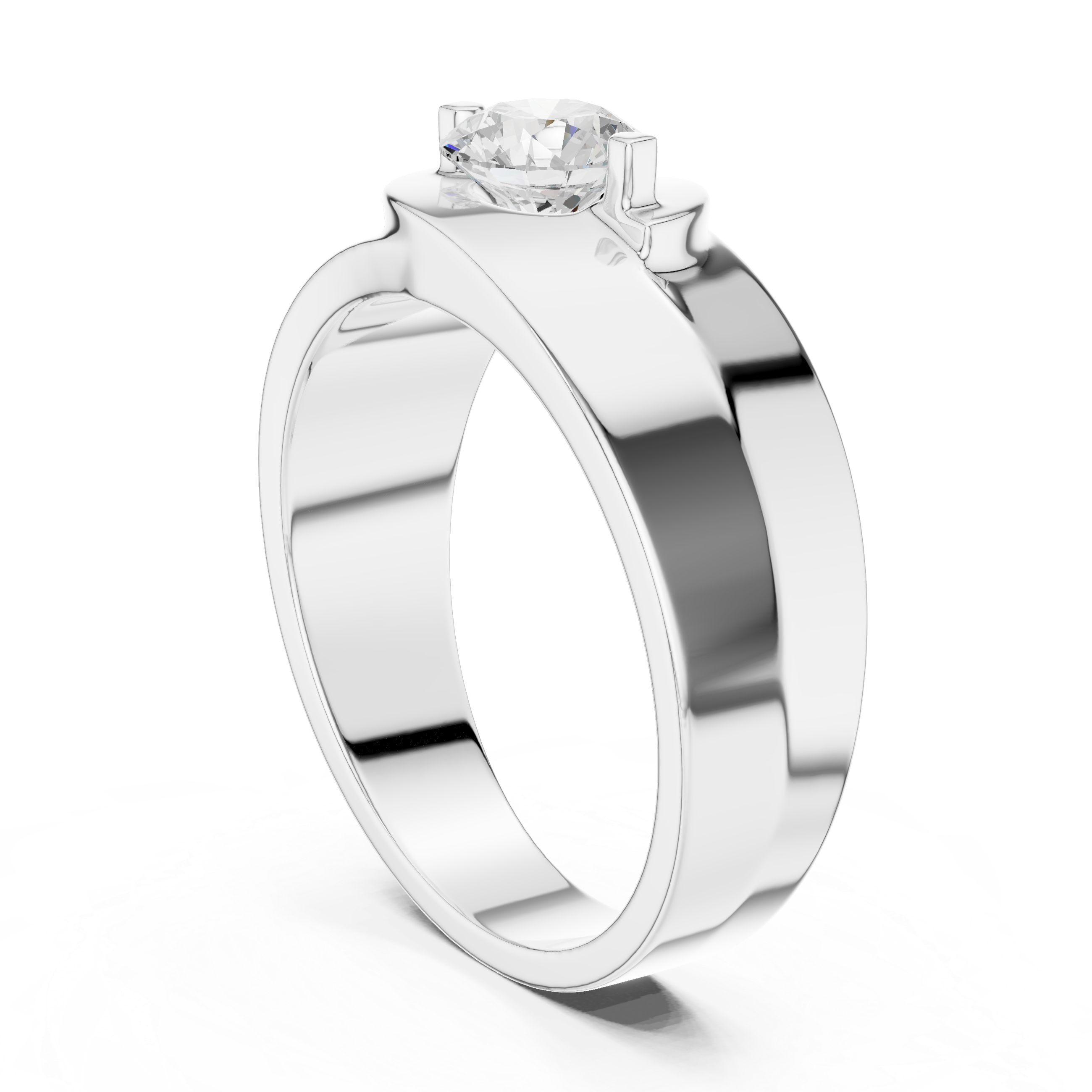 Exquisite 0.8 ct Round Diamond Lab Grown Diamond Ring