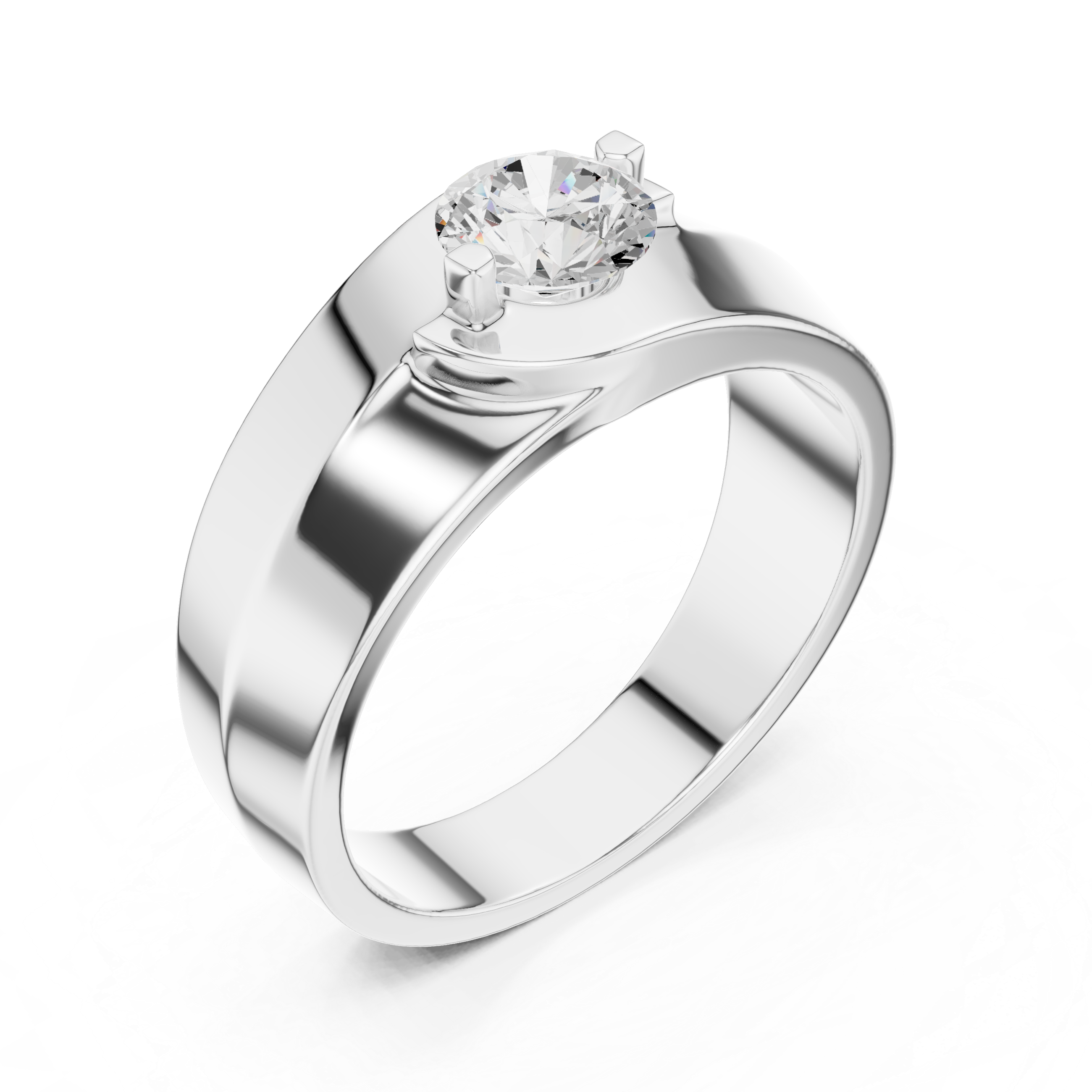 Exquisite 0.8 ct Round Diamond Lab Grown Diamond Ring