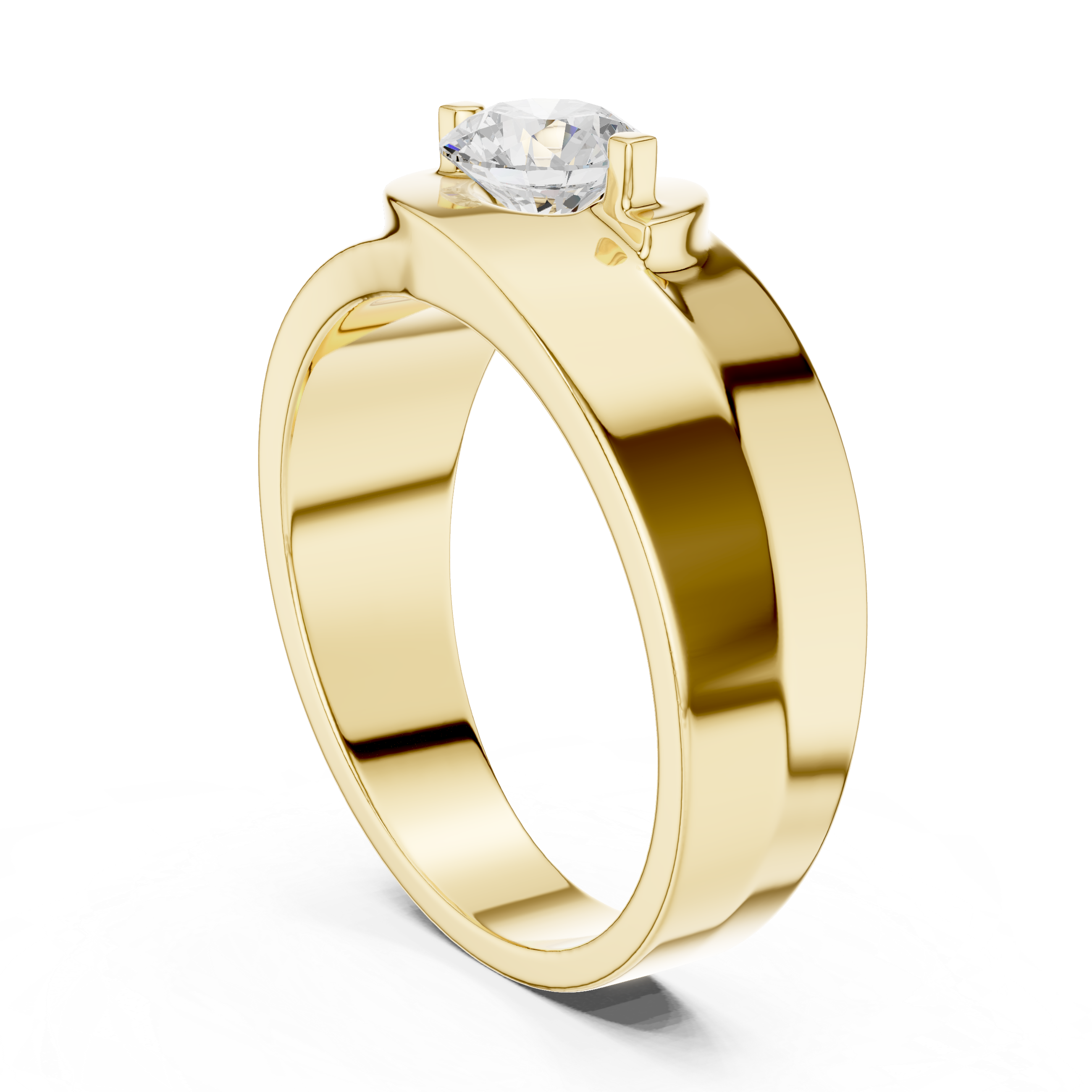 Exquisite 0.8 ct Round Diamond Lab Grown Diamond Ring