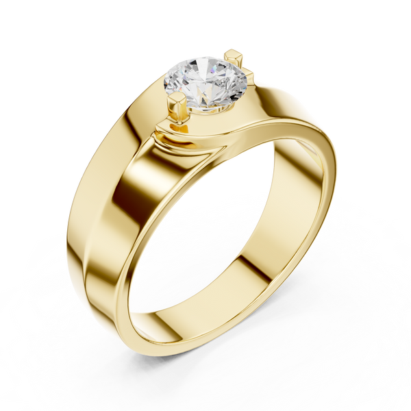Exquisite 0.8 ct Round Diamond Lab Grown Diamond Ring