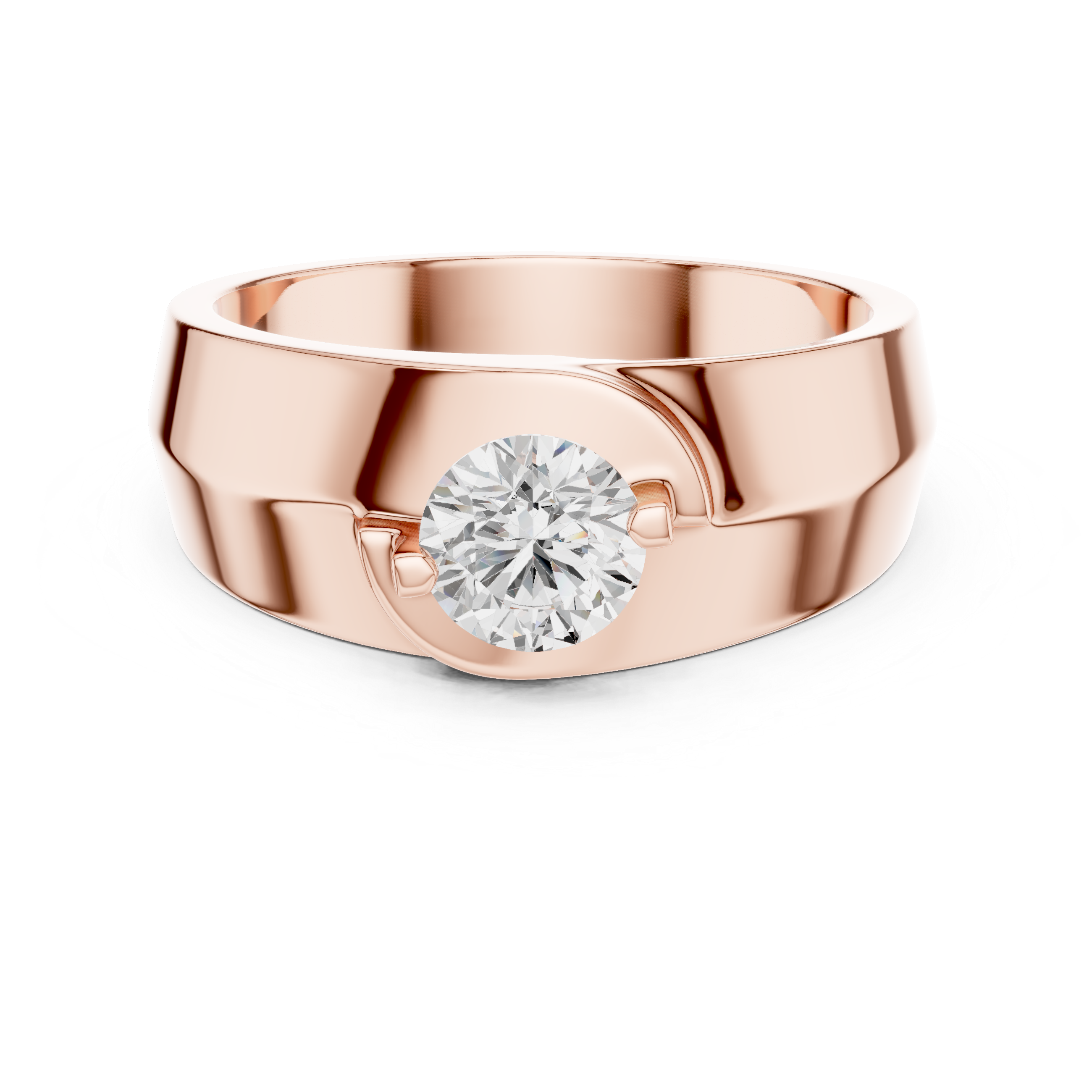 Exquisite 0.8 ct Round Diamond Lab Grown Diamond Ring