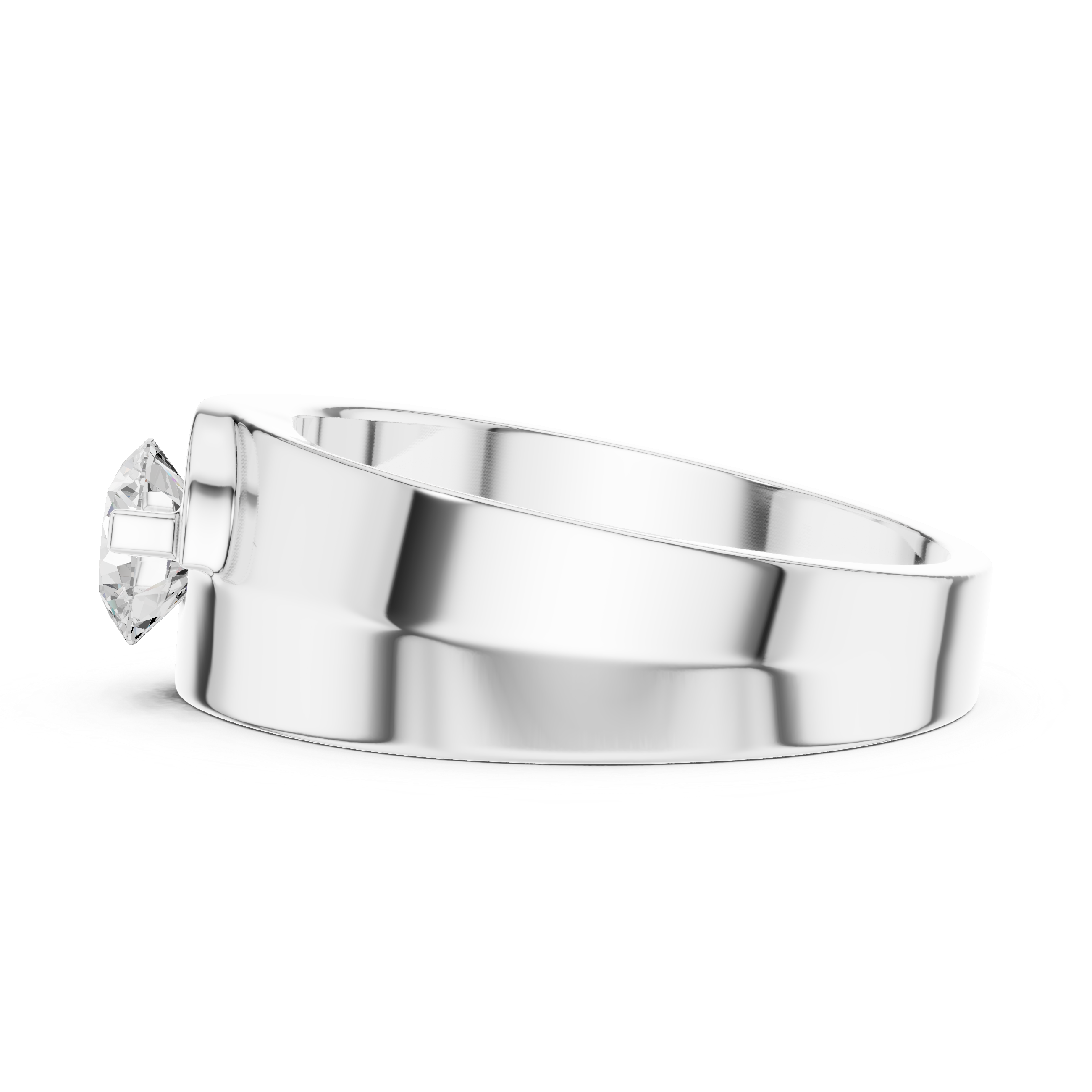 Exquisite 0.8 ct Round Diamond Lab Grown Diamond Ring