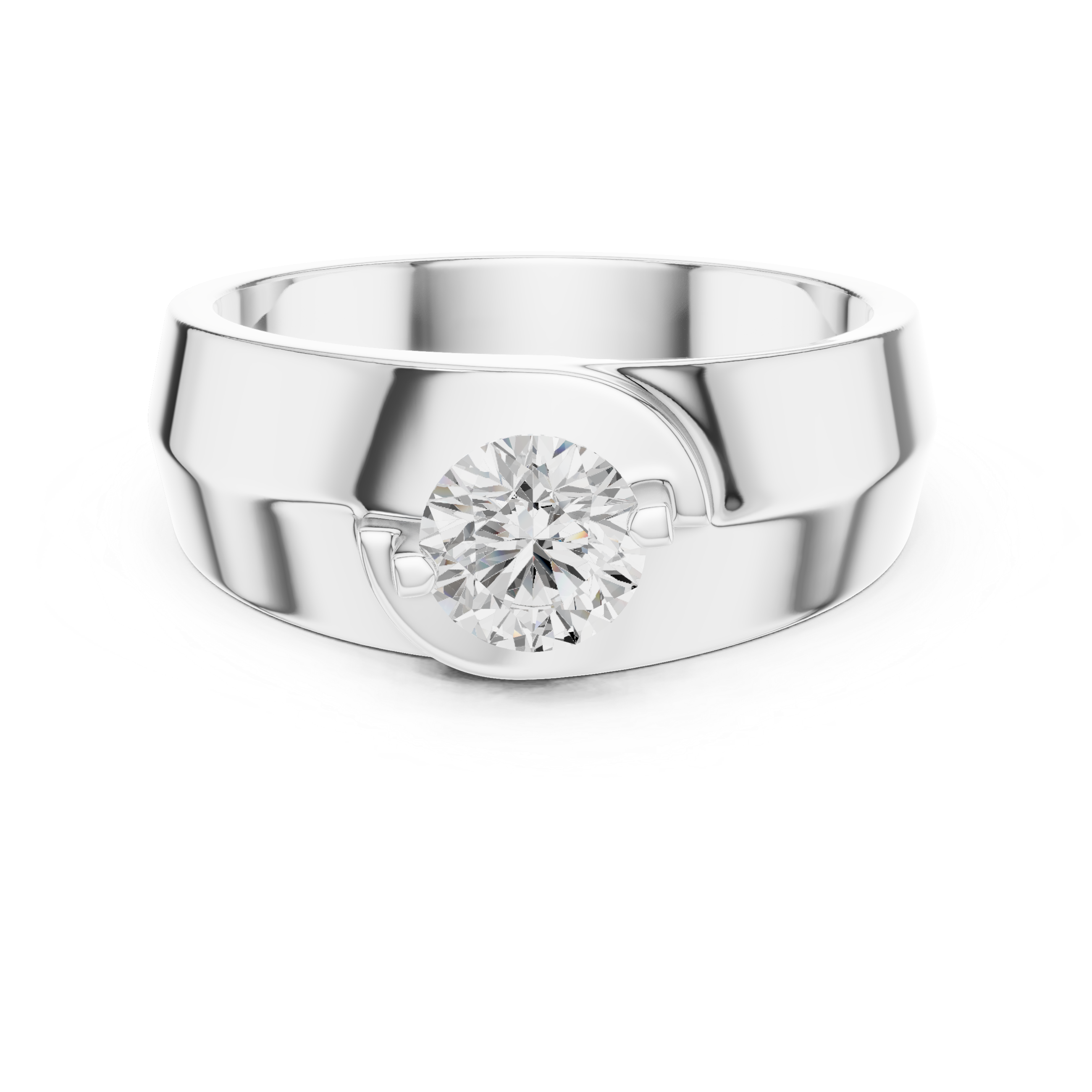 Exquisite 0.8 ct Round Diamond Lab Grown Diamond Ring