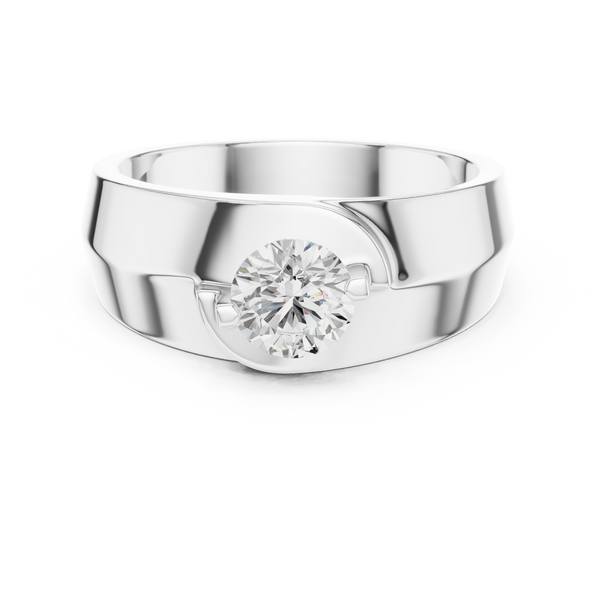 Exquisite 0.8 ct Round Diamond Lab Grown Diamond Ring