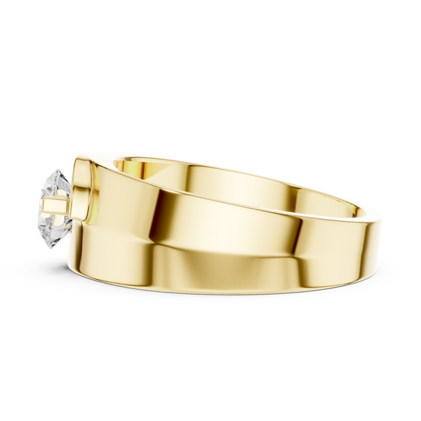 Exquisite 0.8 ct Round Diamond Lab Grown Diamond Ring